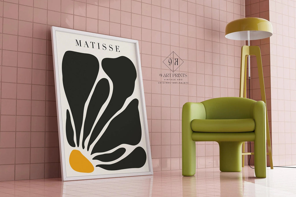Henri Matisse - Cut-Outs Black Flower | Famous Painting (available hand-framed or unframed)