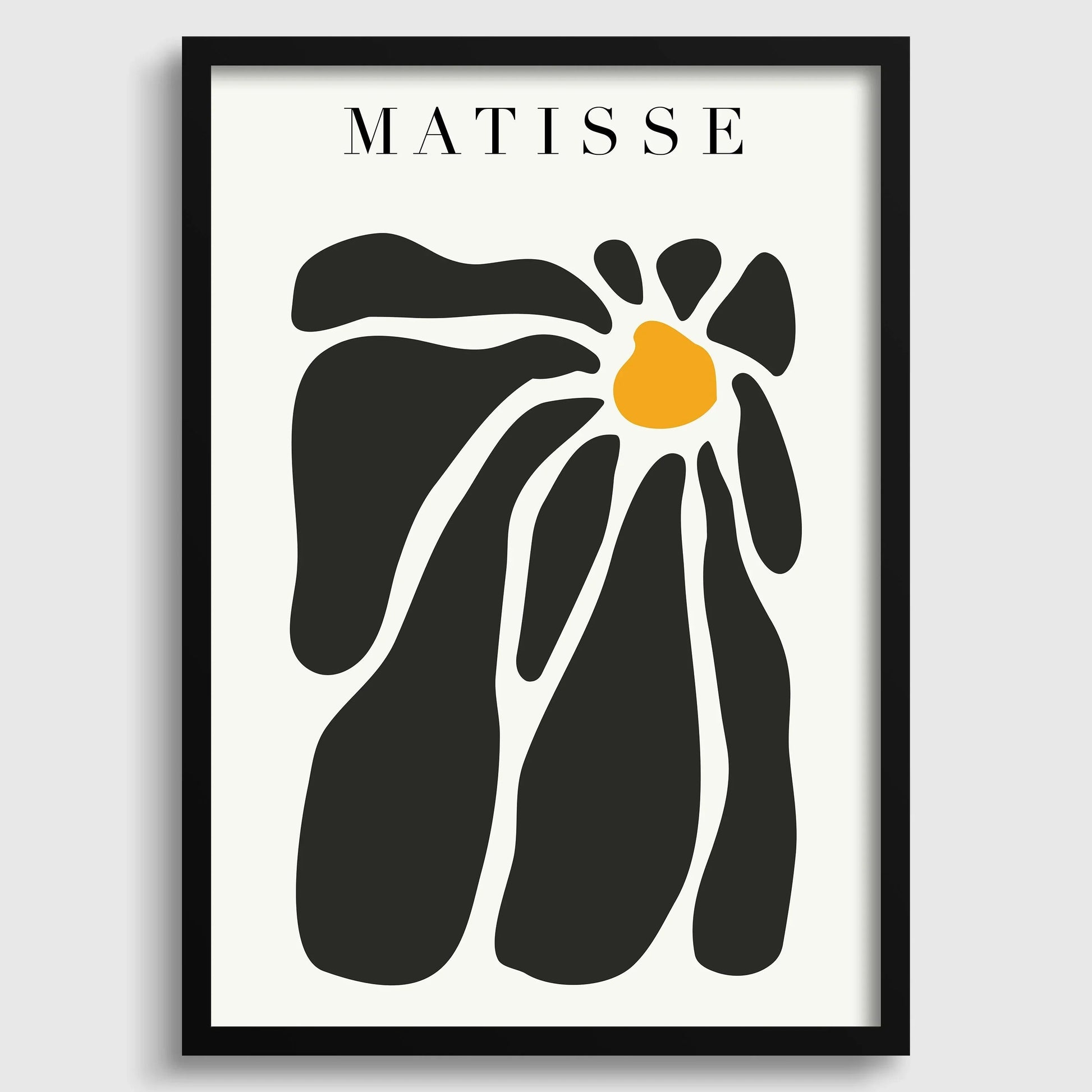 Henri Matisse - Cut-Outs Black Flower | Famous Painting (available hand-framed or unframed)