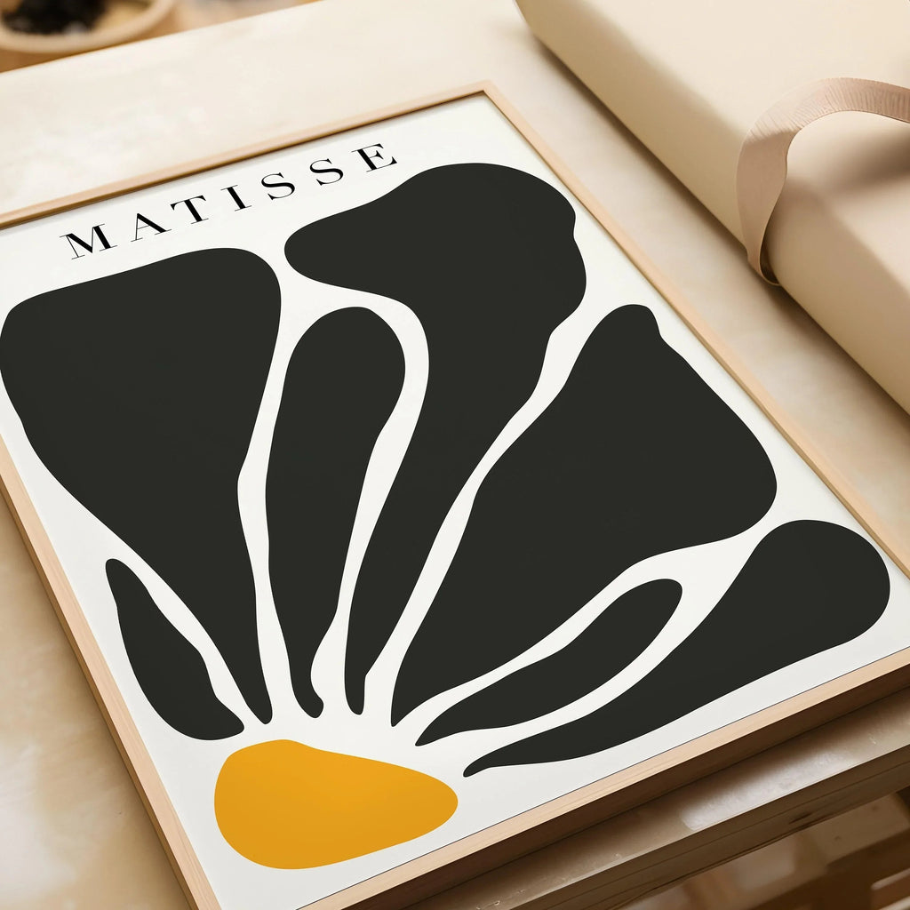 Henri Matisse - Cut-Outs Black Flower | Famous Painting (available hand-framed or unframed)