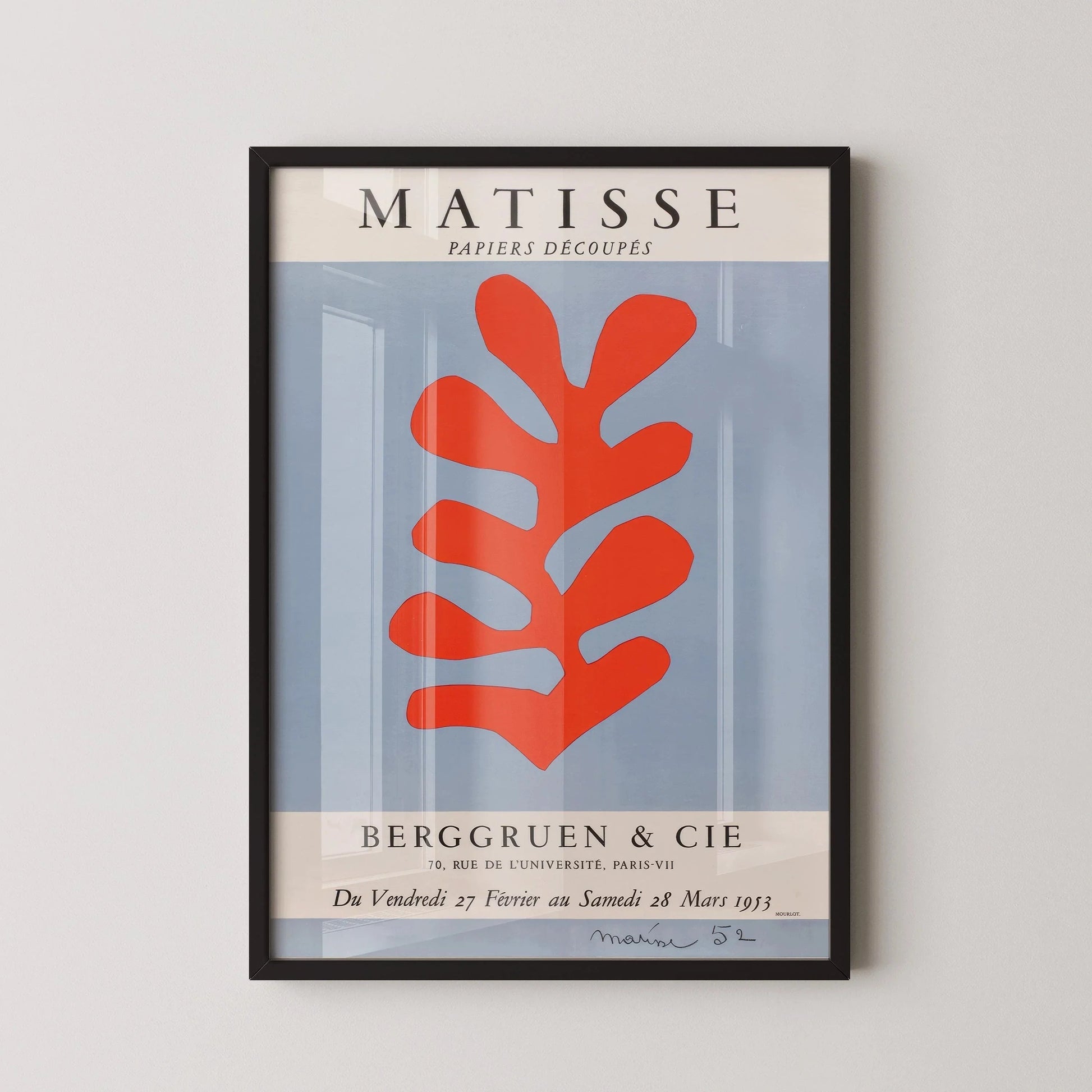 Exposition Henri Matisse « Découpages de papier », estampe giclée (encadrée ou non)