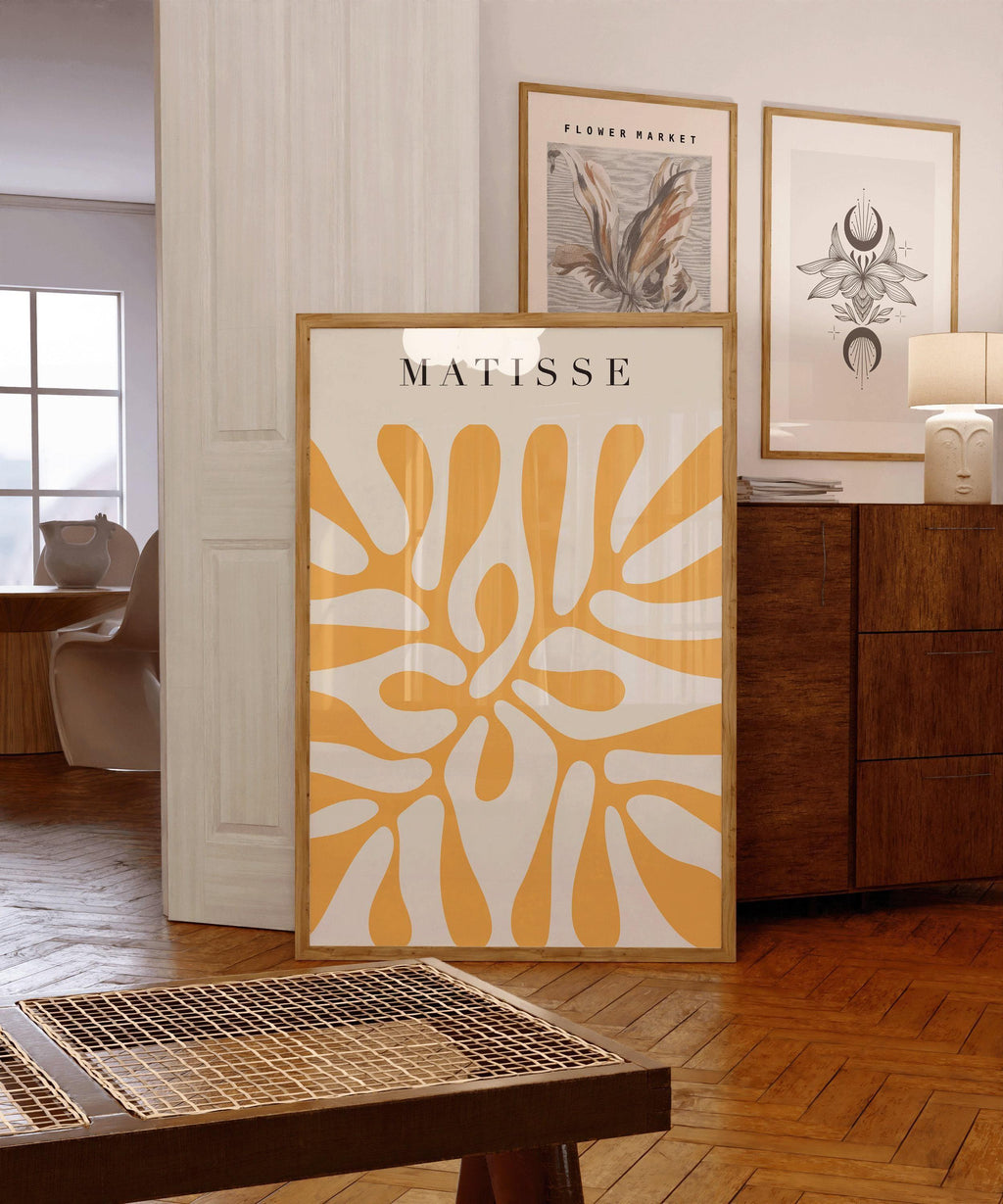 Henri Matisse - Cut-Outs in Yellow | Famous Art (available hand-framed or unframed)
