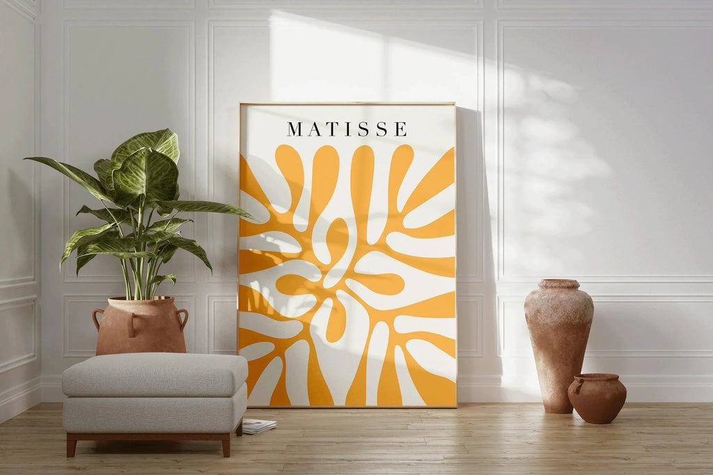 Henri Matisse - Cut-Outs in Yellow | Famous Art (available hand-framed or unframed)