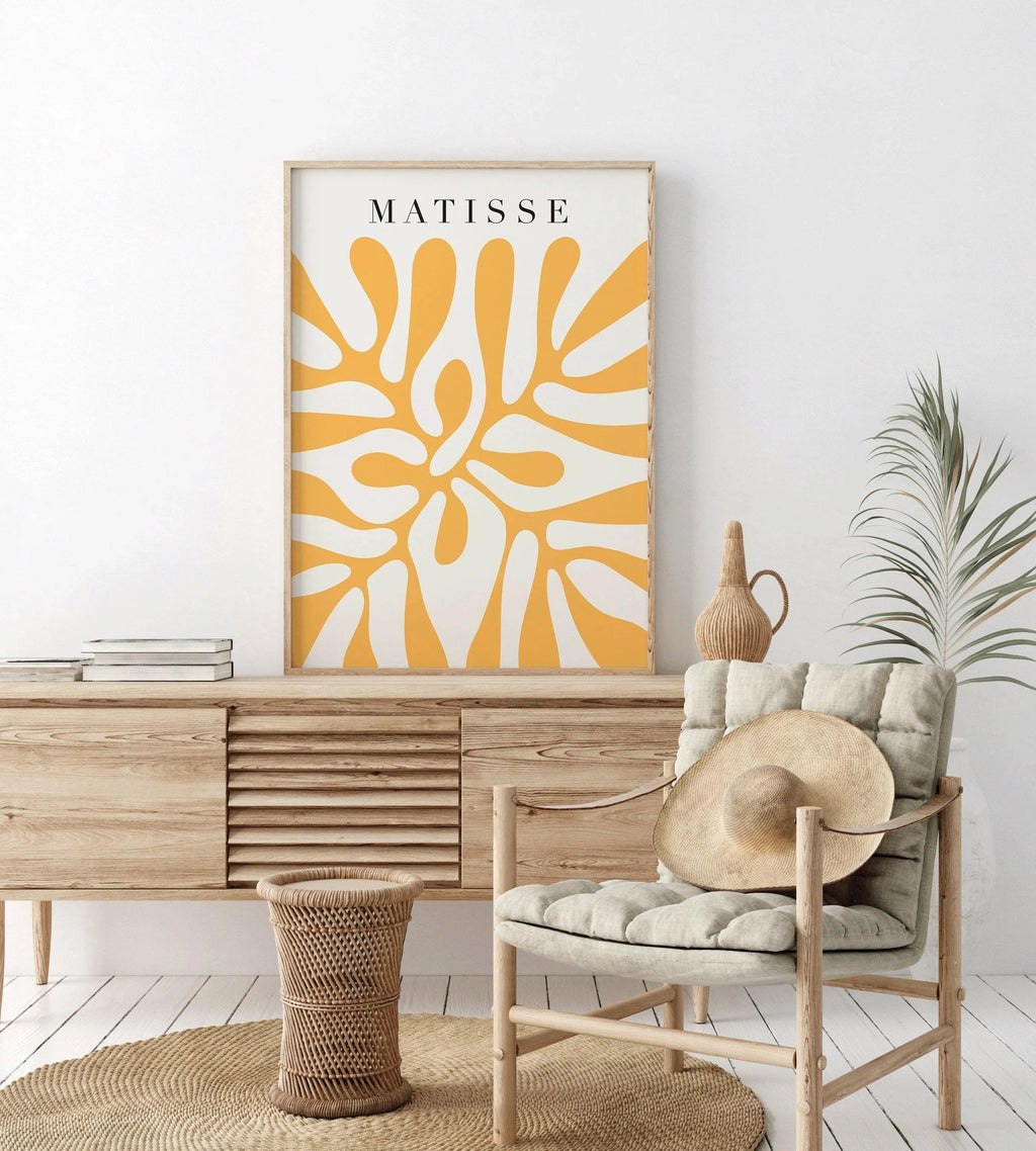 Henri Matisse - Cut-Outs in Yellow | Famous Art (available hand-framed or unframed)