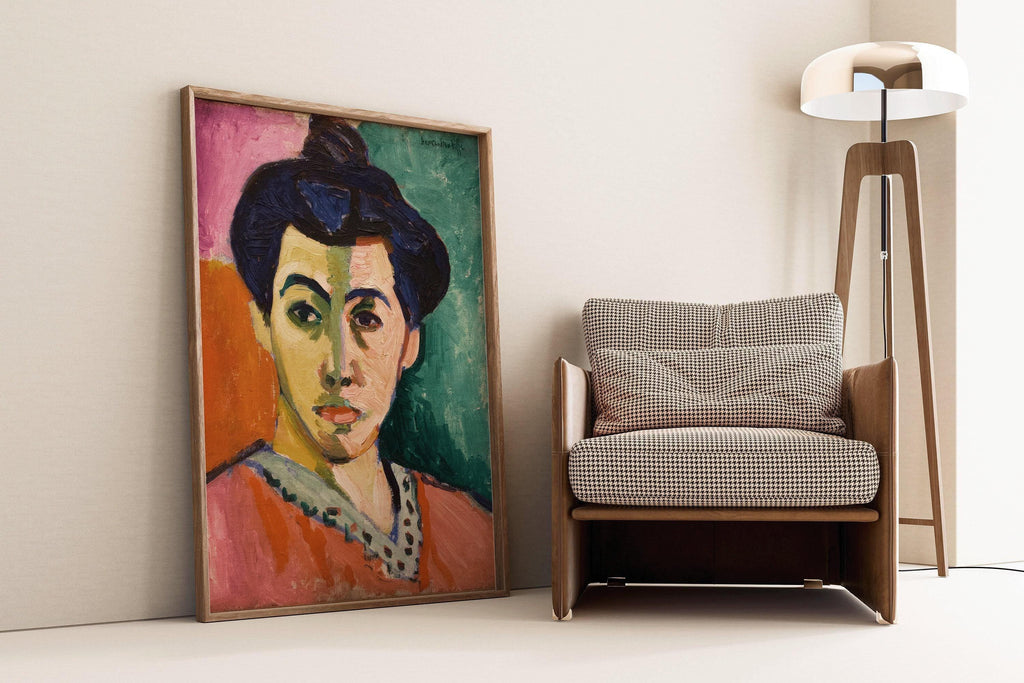 Henri Matisse - La Rayure verte | Œuvre célèbre de Madame Matisse (disponible encadrée ou non encadrée)