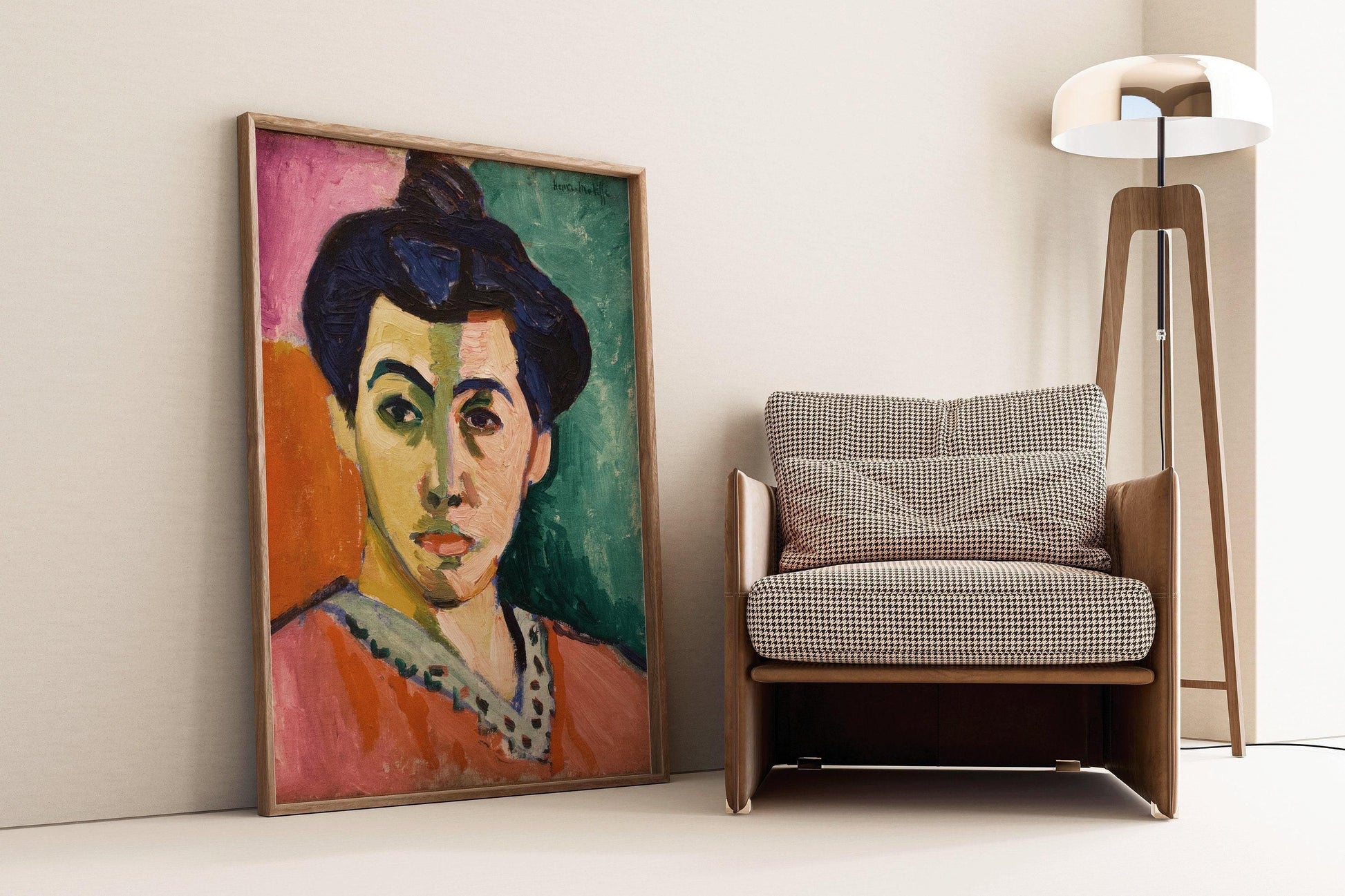 Henri Matisse - La Rayure verte | Œuvre célèbre de Madame Matisse (disponible encadrée ou non encadrée)