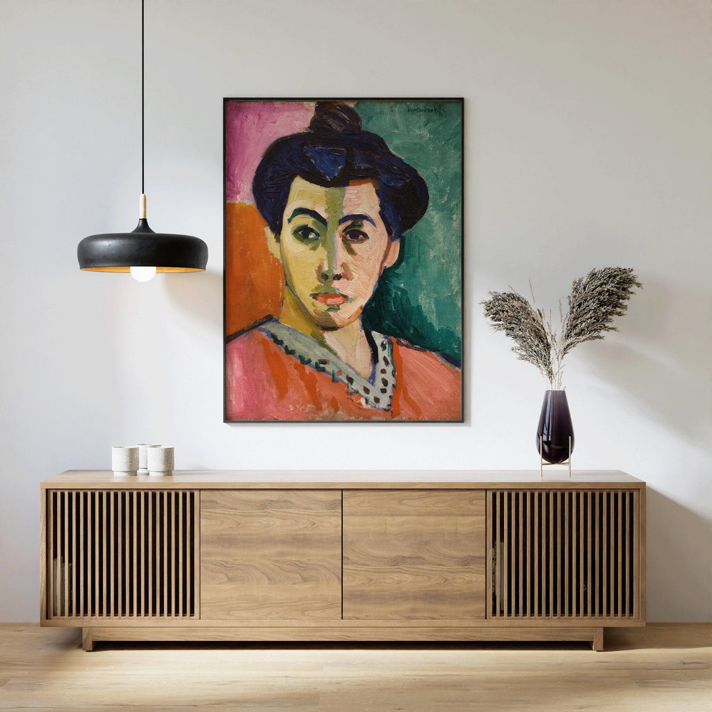 Henri Matisse - La Rayure verte | Œuvre célèbre de Madame Matisse (disponible encadrée ou non encadrée)