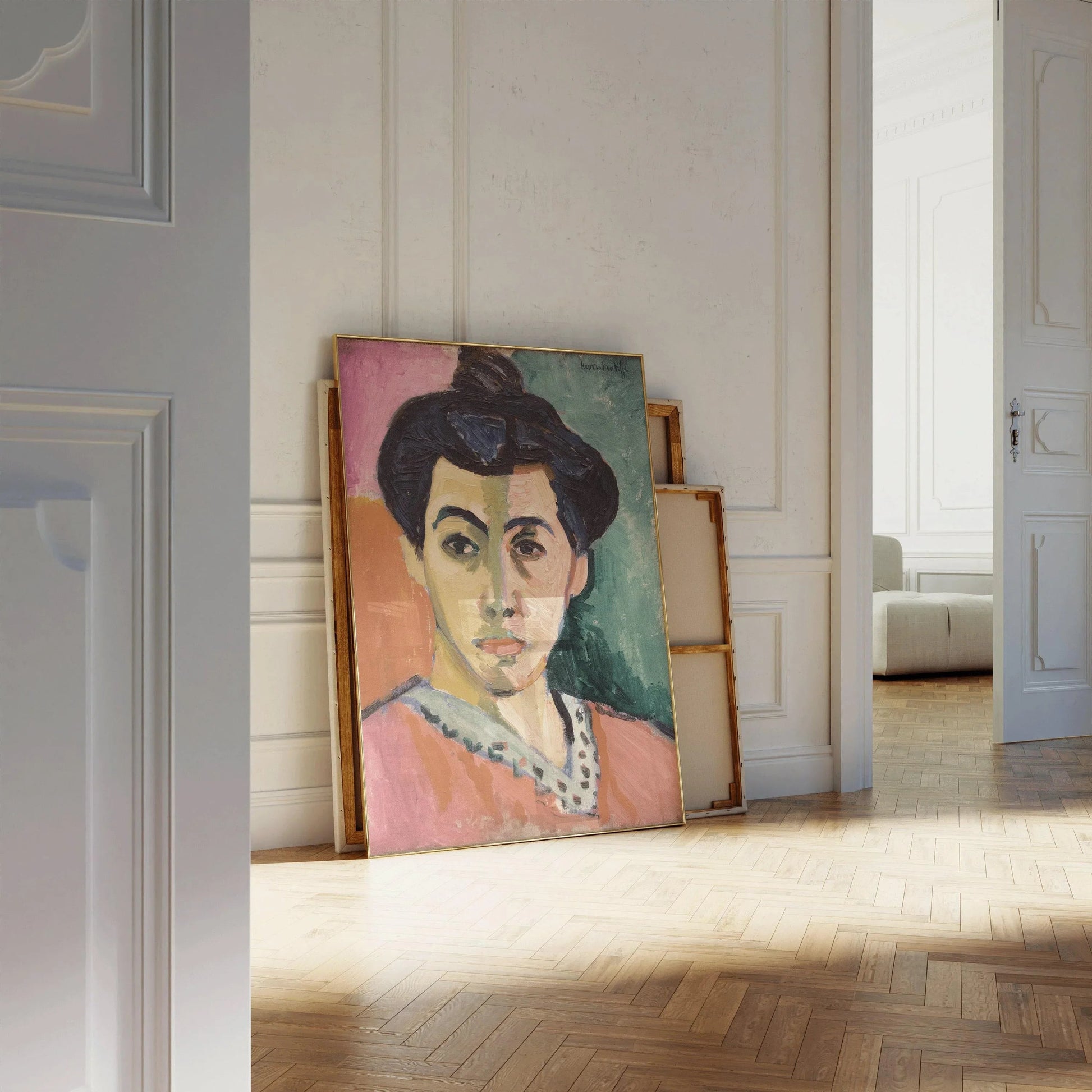 Henri Matisse - La Rayure verte | Œuvre célèbre de Madame Matisse (disponible encadrée ou non encadrée)
