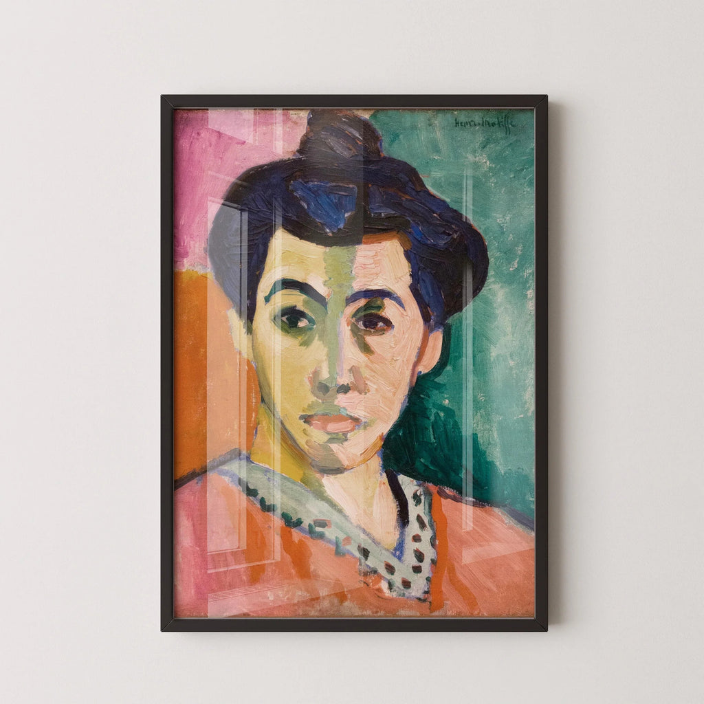 Henri Matisse - La Rayure verte | Œuvre célèbre de Madame Matisse (disponible encadrée ou non encadrée)