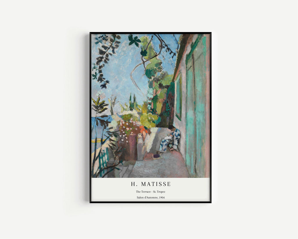 Henri Matisse - La Terrasse de Saint-Tropez | Tableau célèbre (disponible encadré ou non encadré)