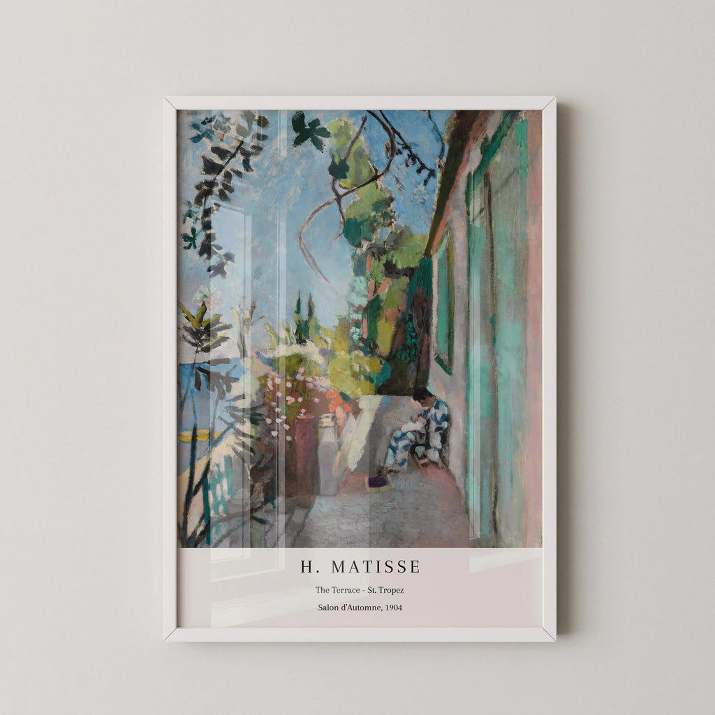 Henri Matisse - La Terrasse de Saint-Tropez | Tableau célèbre (disponible encadré ou non encadré)