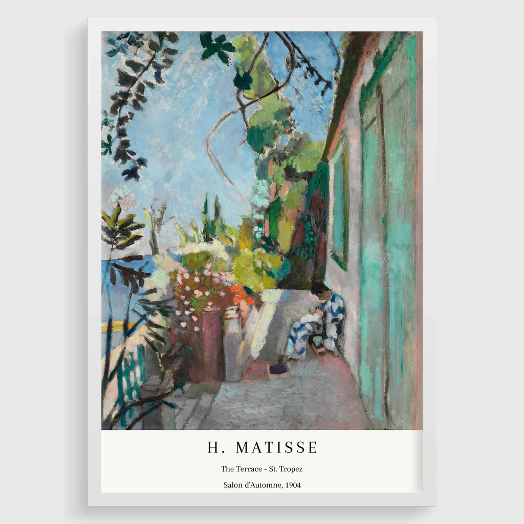 Henri Matisse - La Terrasse de Saint-Tropez | Tableau célèbre (disponible encadré ou non encadré)