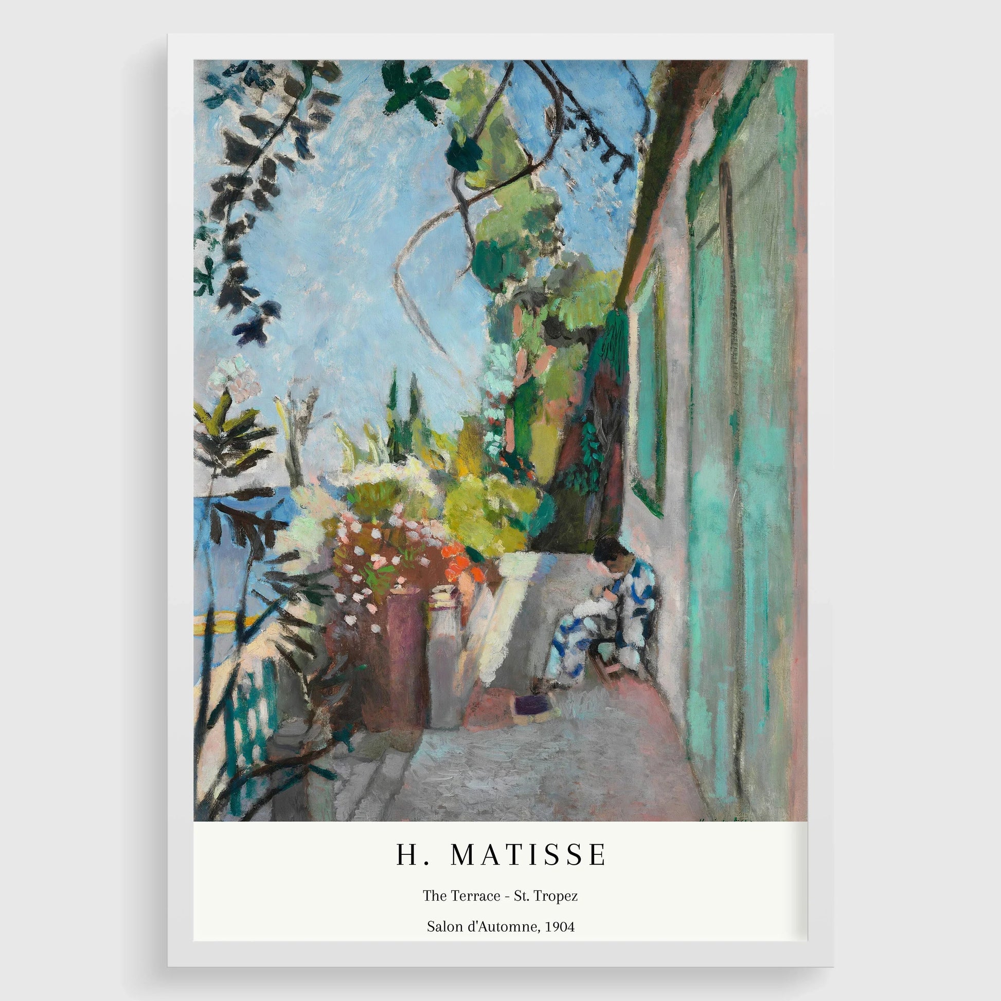 Henri Matisse - La Terrasse de Saint-Tropez | Tableau célèbre (disponible encadré ou non encadré)