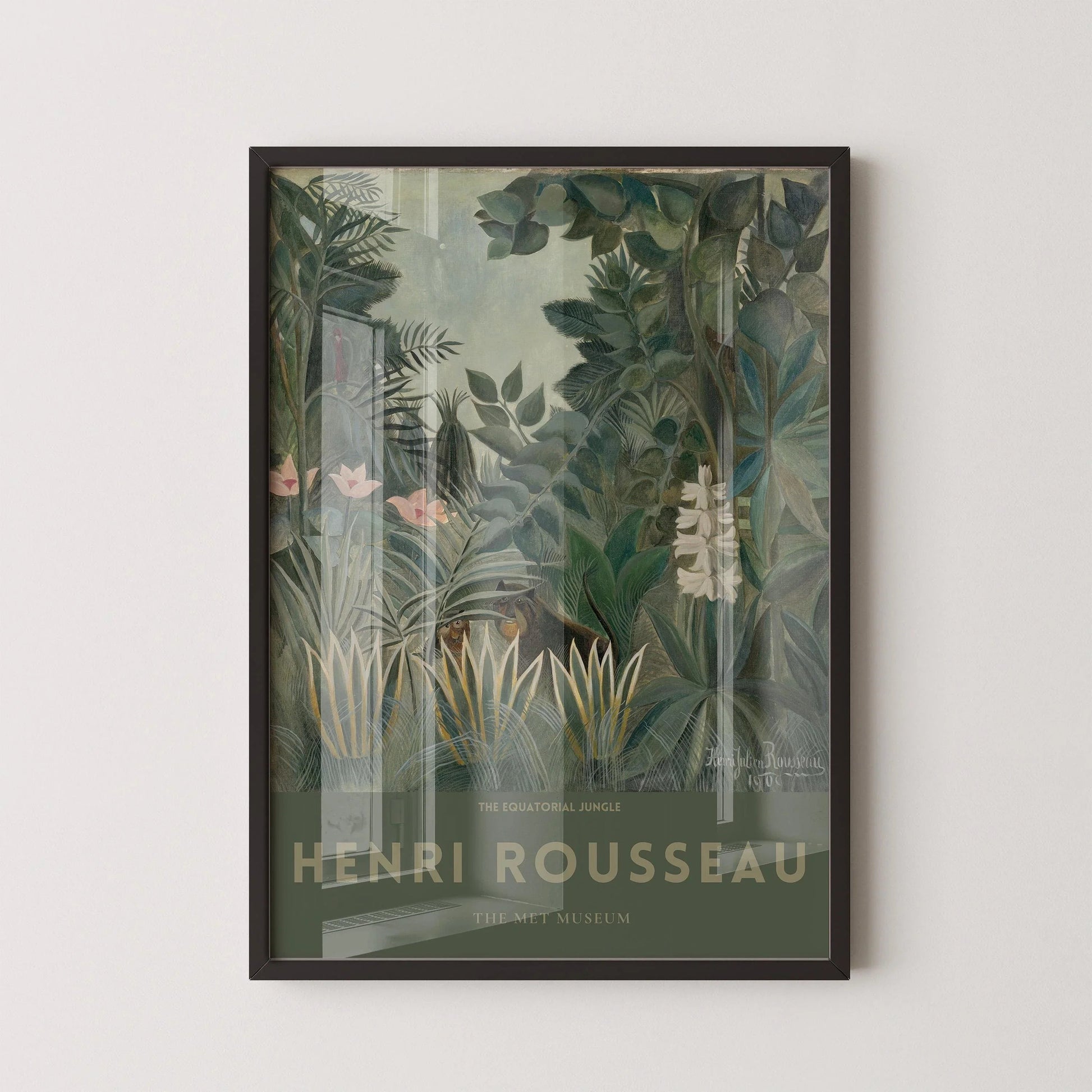 Henri Rousseau - The EQUATORIAL JUNGLE | Famous Art (available handframed or unframed)