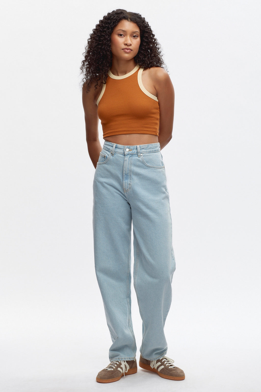 Women's Crop Racer Tank