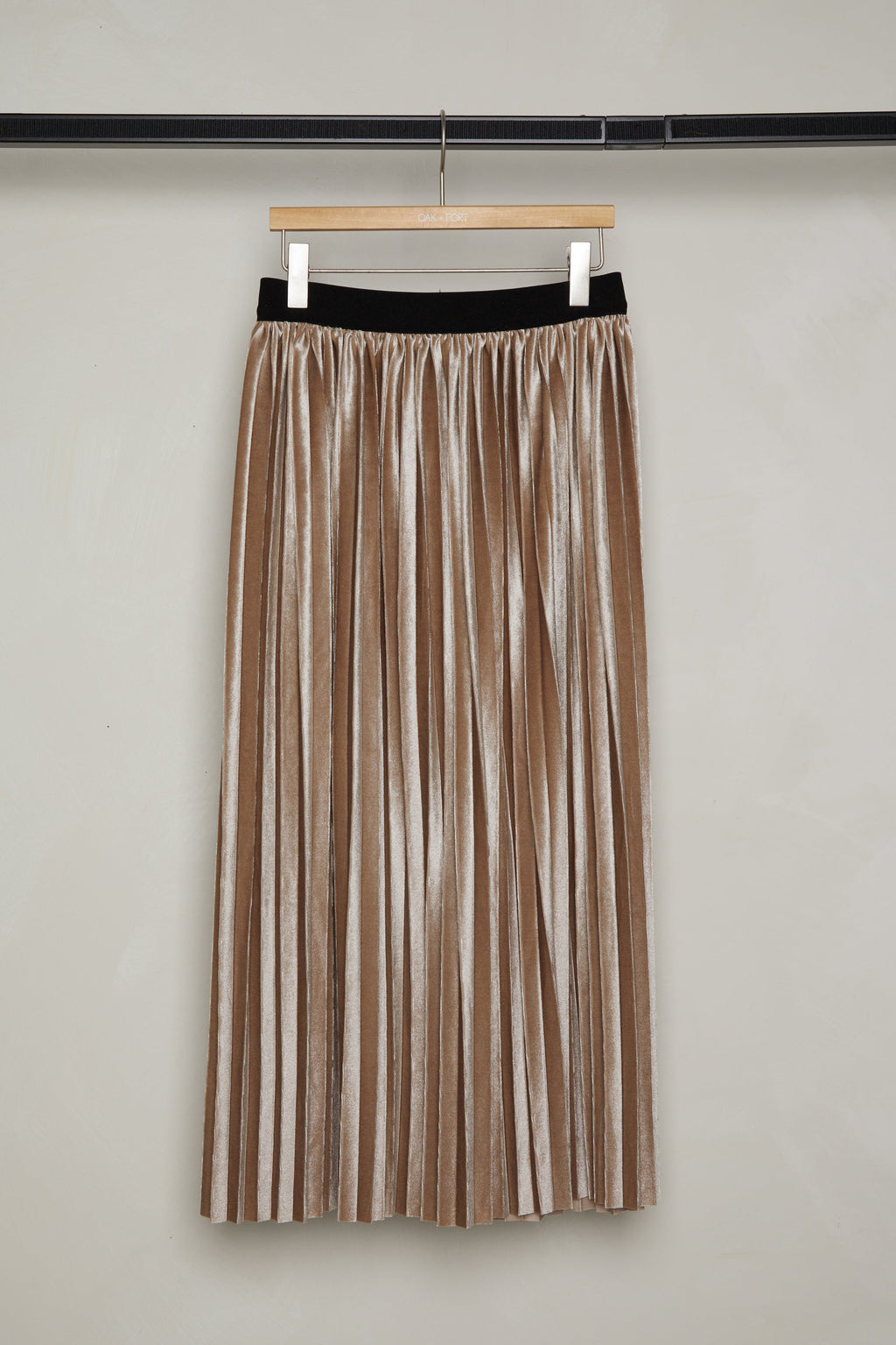 VELVET MIDI SKIRT