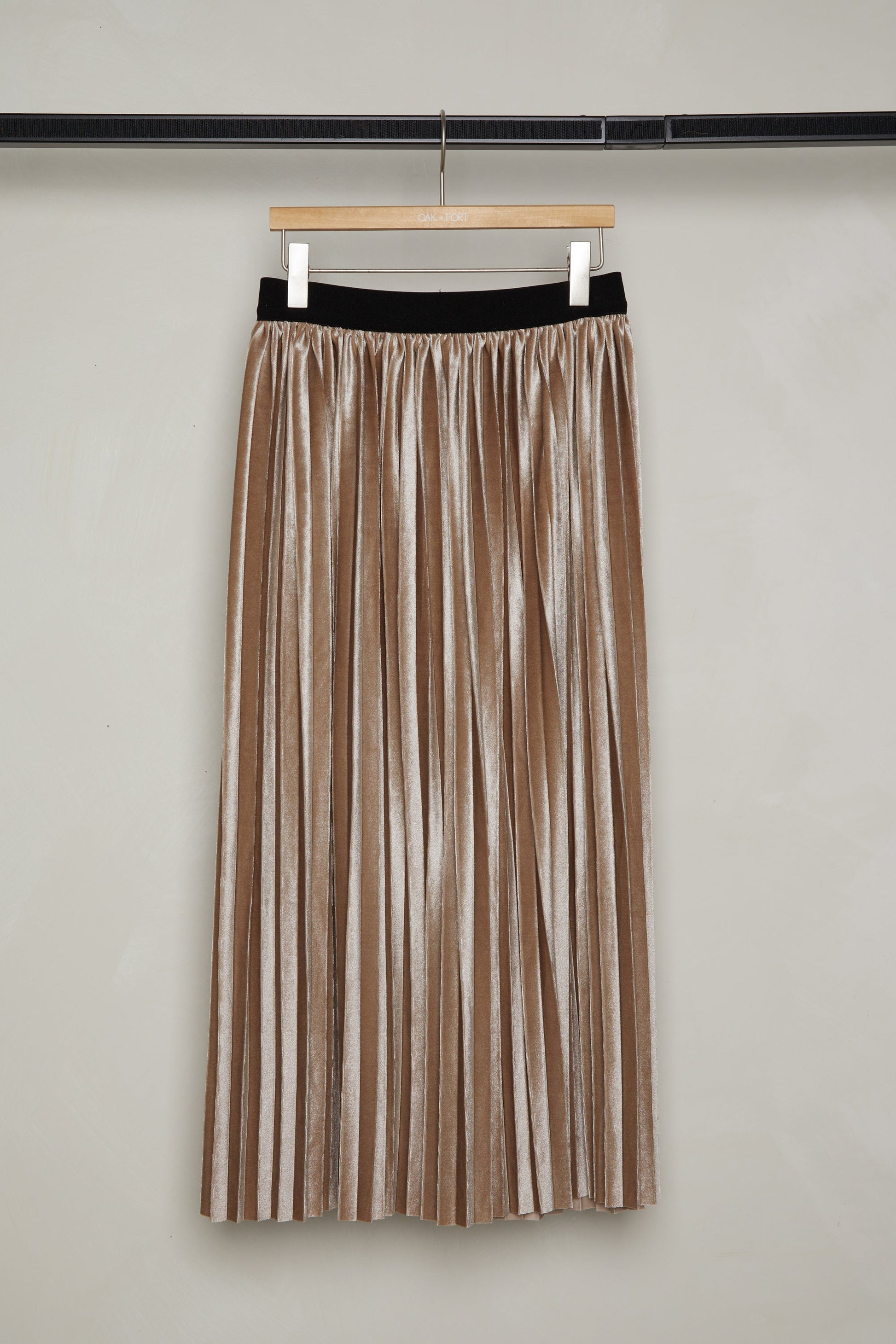 VELVET MIDI SKIRT