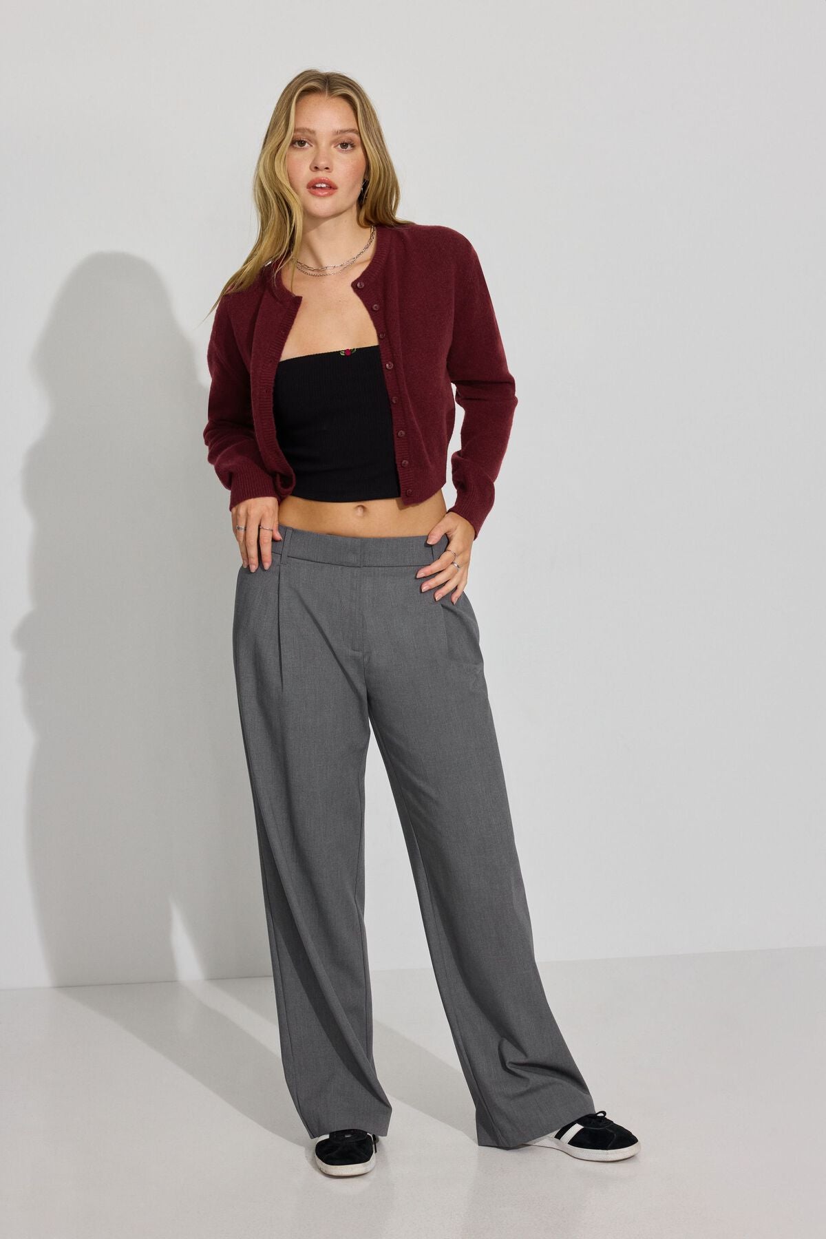 Pantalon décontracté taille basse