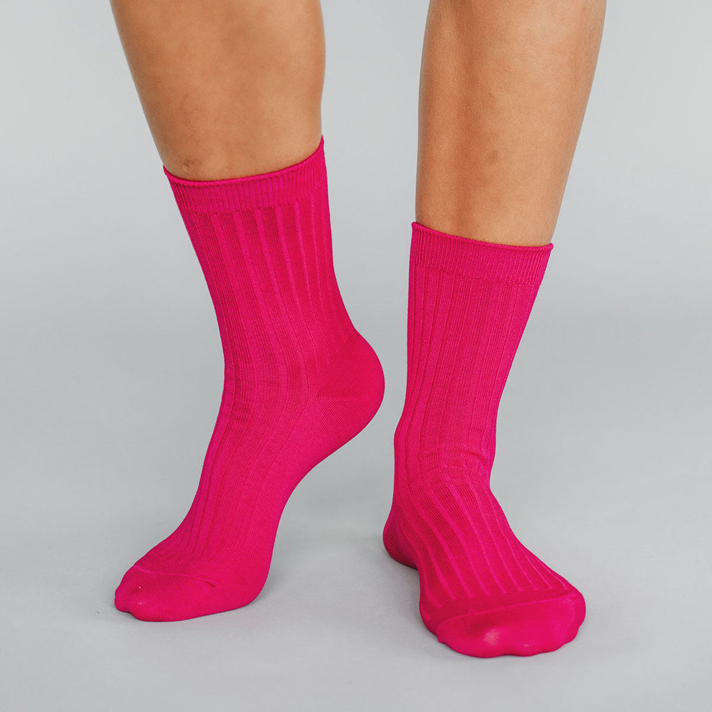 Chaussettes fuchsia Le Bon Shoppe pour elle