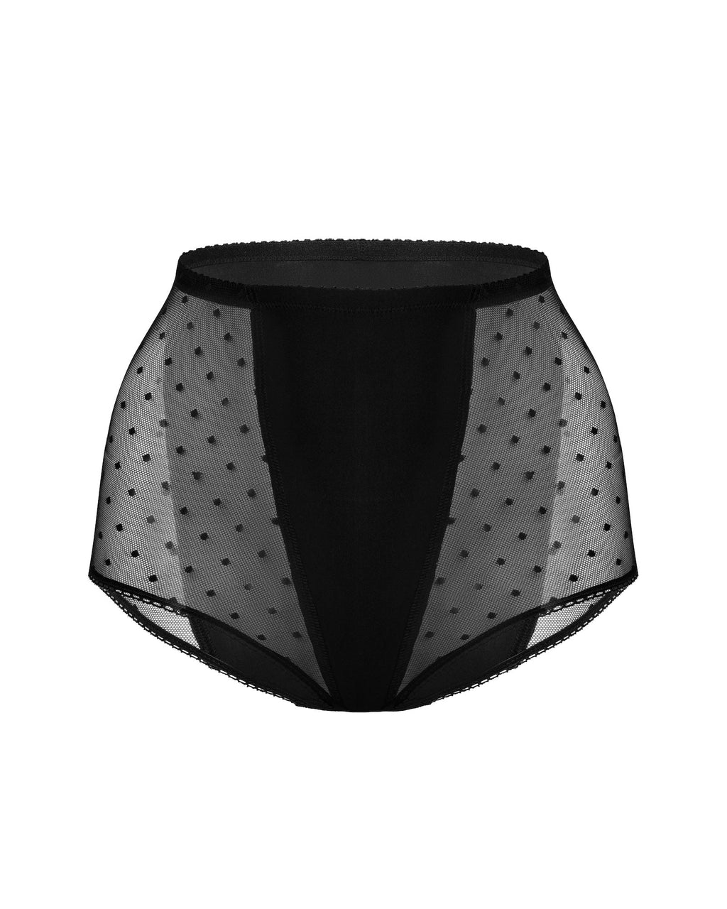 High-Waist Polkadot Panties Full Coverage, Deneb