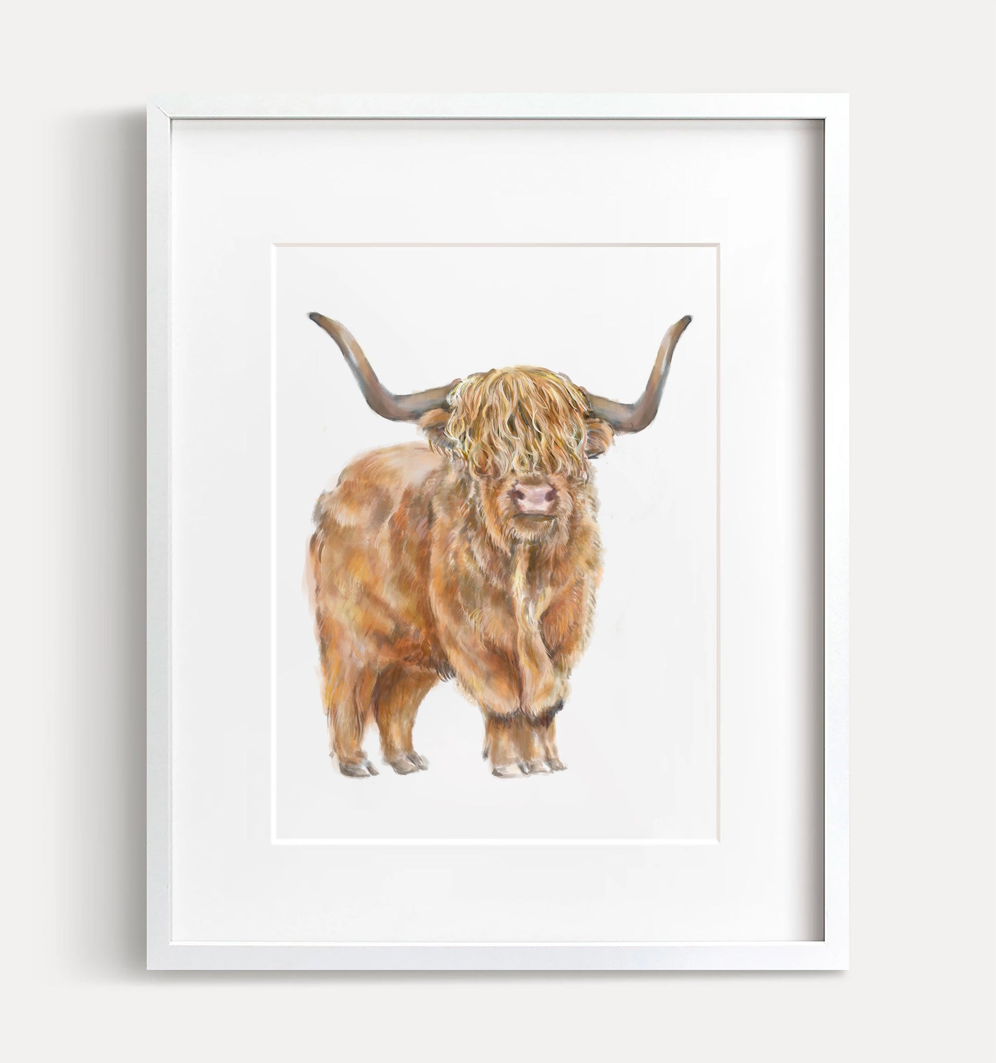 Highland Cow Wall Art