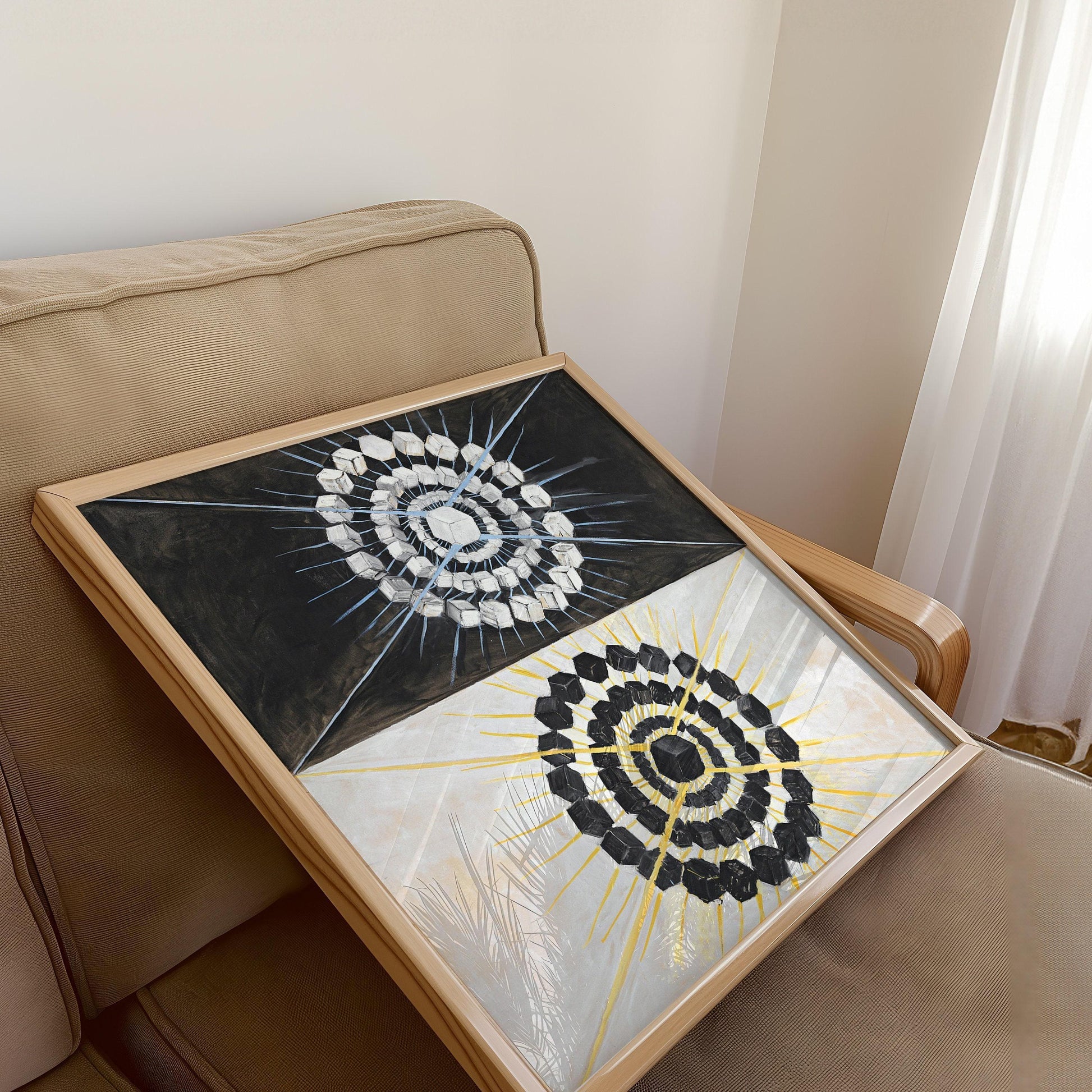 Hilma Af Klint DÉCLARATION TRIO Art | Art vintage abstrait disponible encadré 1x1