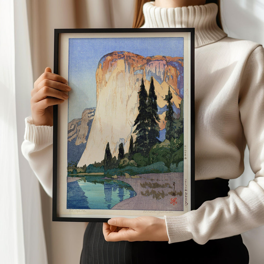 Hiroshi Yoshida - El Capitan Estampe giclée : Art vintage japonais sur bois