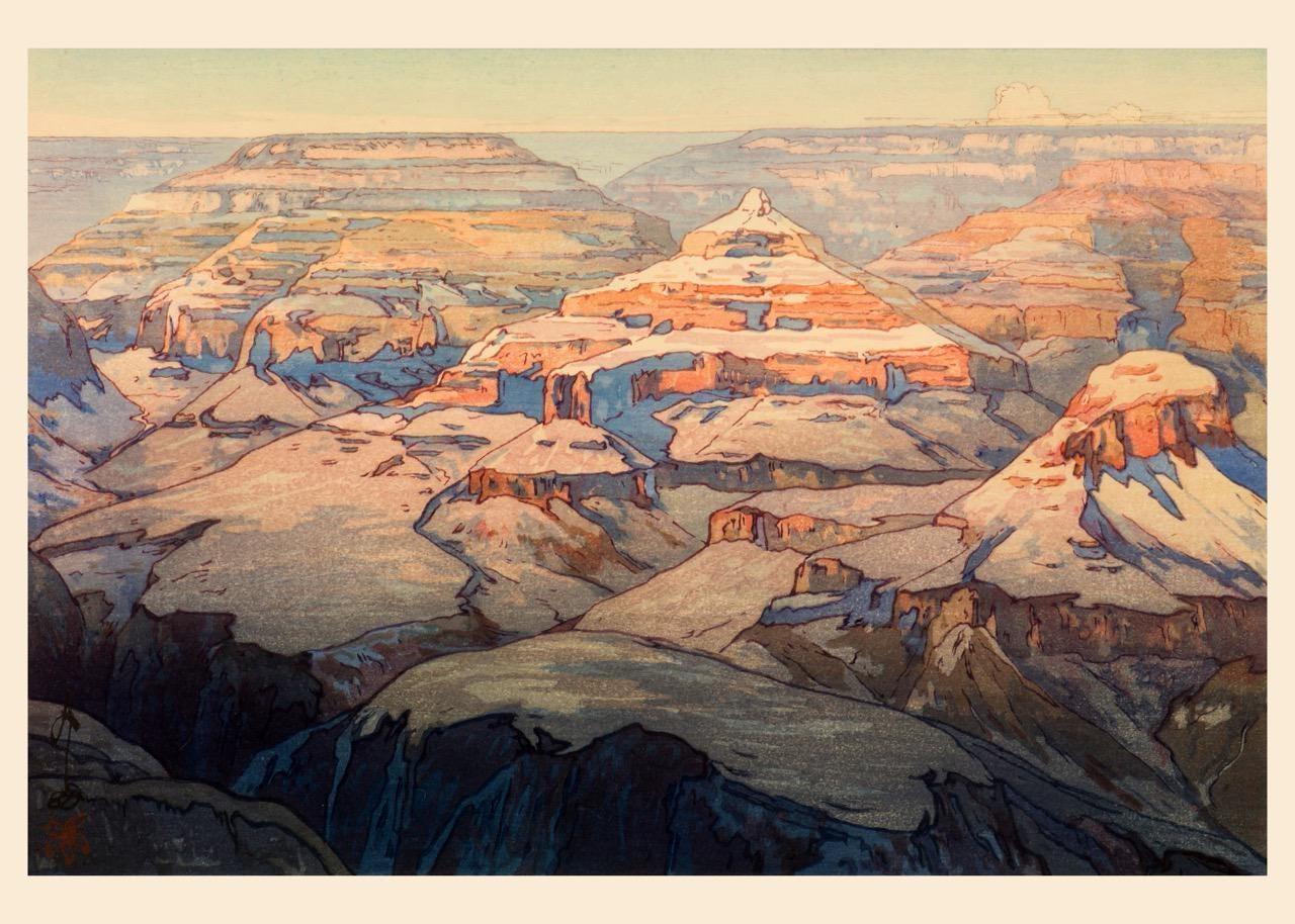 Hiroshi Yoshida - Le Grand Canyon - Estampe giclée : Art japonais ancien sur bois