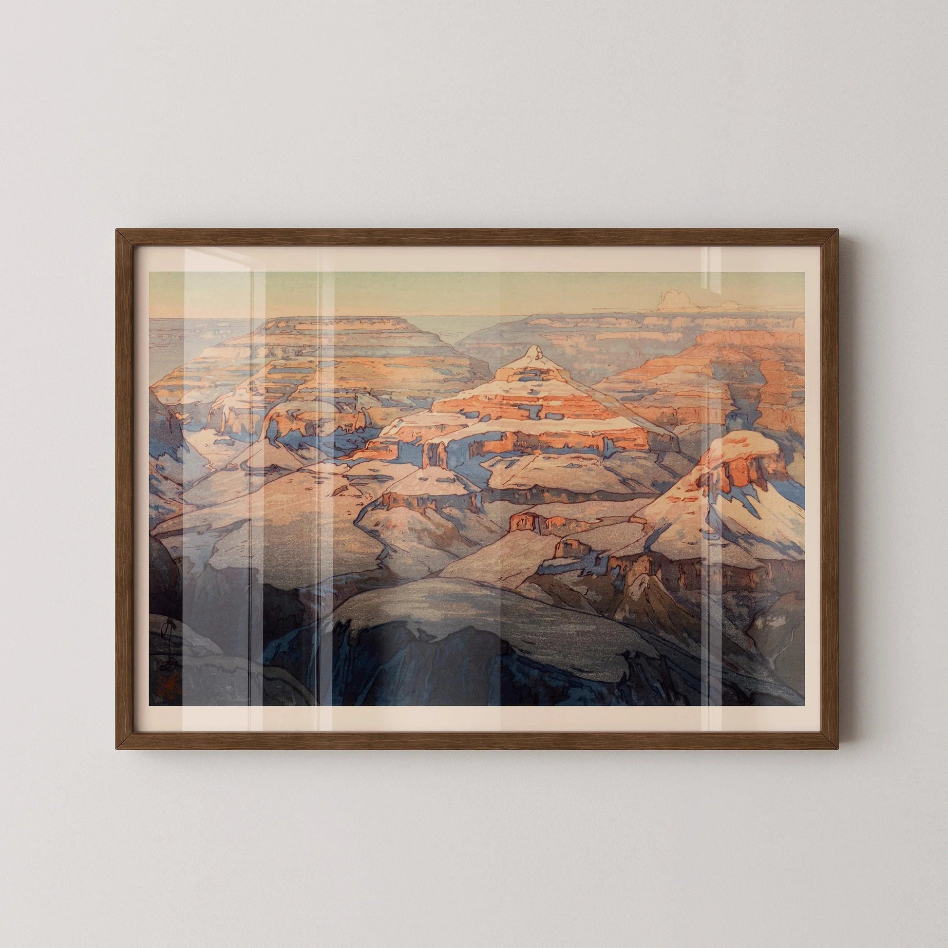Hiroshi Yoshida - Le Grand Canyon - Estampe giclée : Art japonais ancien sur bois
