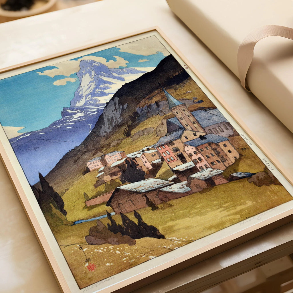 Hiroshi Yoshida - Le Cervin - Estampe giclée : Art japonais sur bois