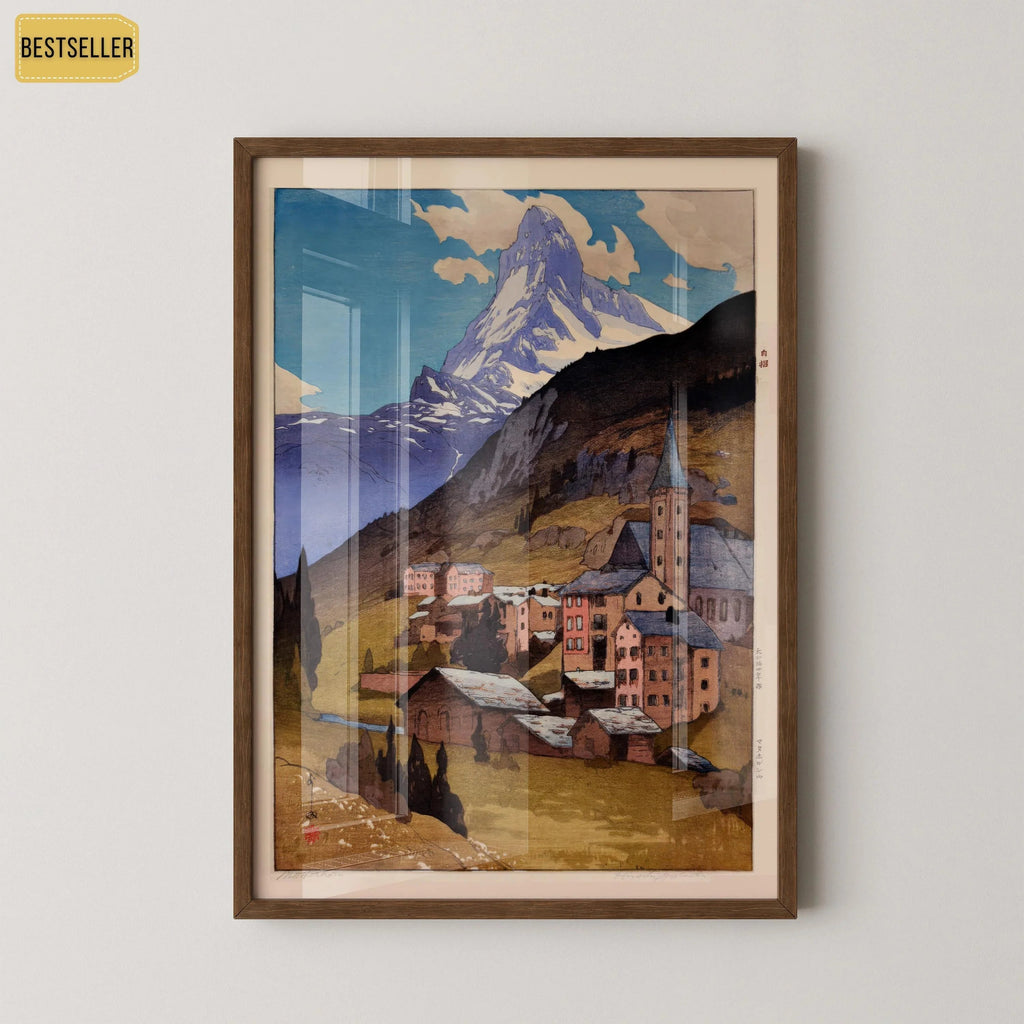 Hiroshi Yoshida - Le Cervin - Estampe giclée : Art japonais sur bois