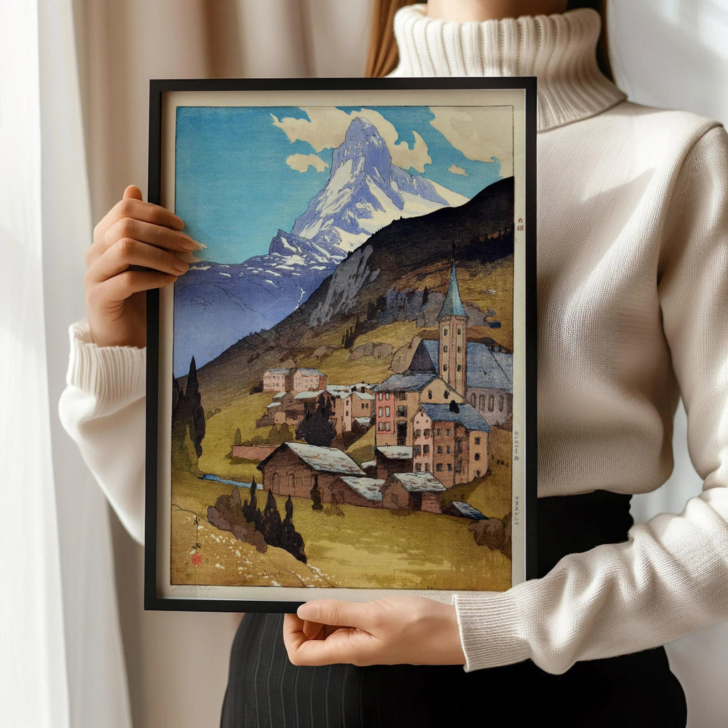 Hiroshi Yoshida - Le Cervin - Estampe giclée : Art japonais sur bois