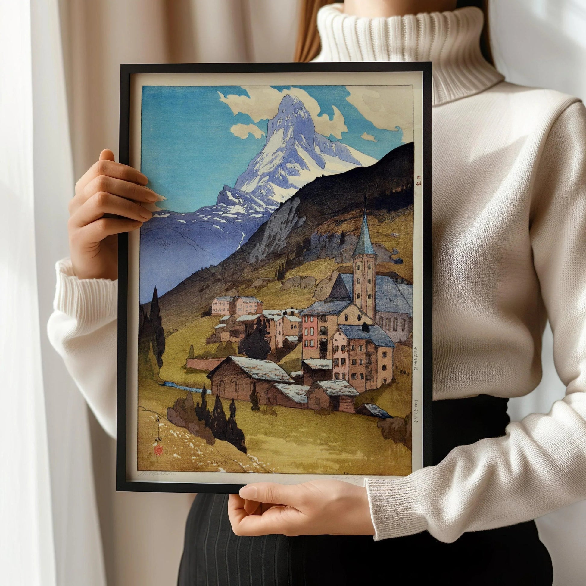 Hiroshi Yoshida - Le Cervin - Estampe giclée : Art japonais sur bois