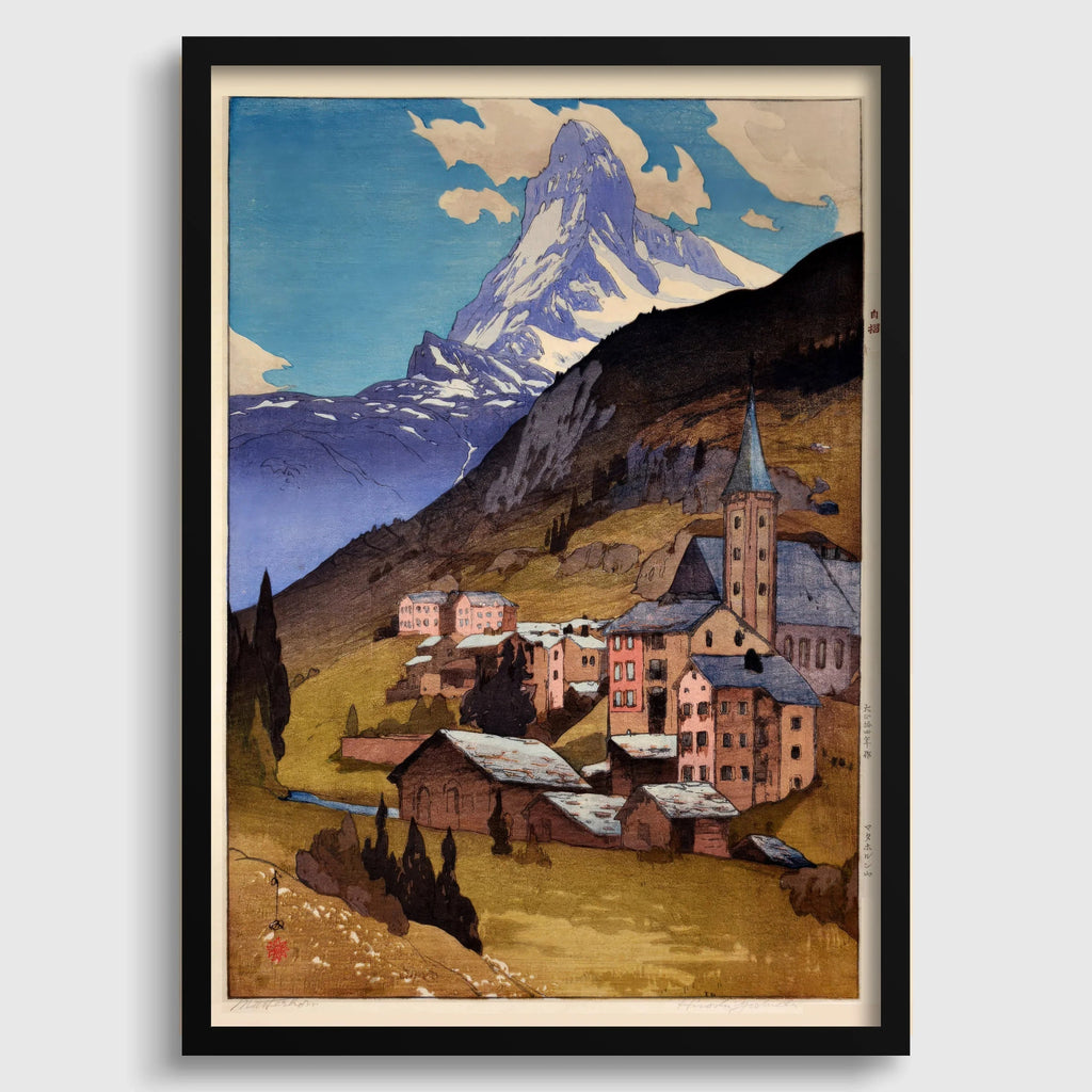 Hiroshi Yoshida - Le Cervin - Estampe giclée : Art japonais sur bois