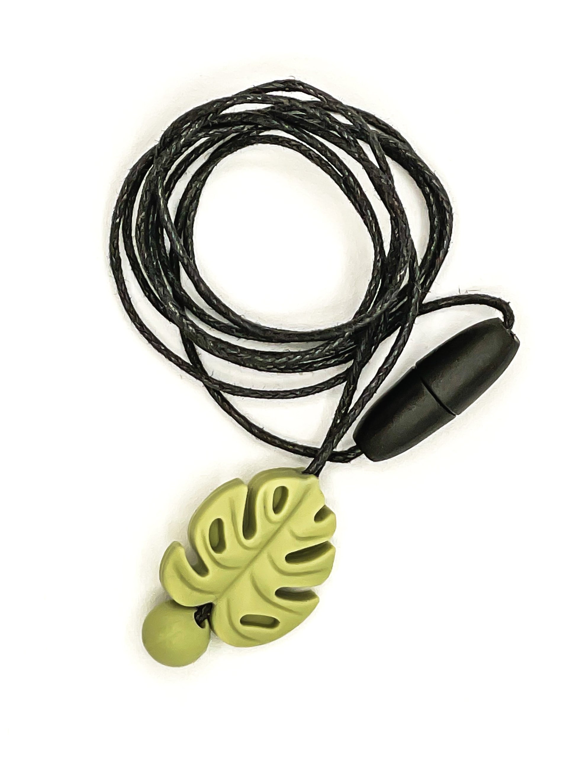 Collier à mâcher en feuille de Monstera