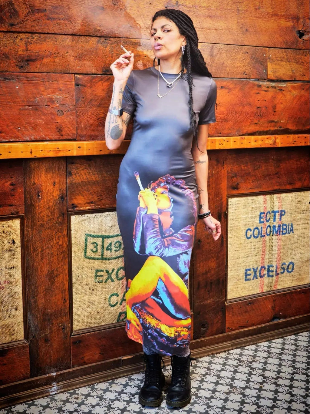Hotbox Goddess Bodycon Maxi Dress