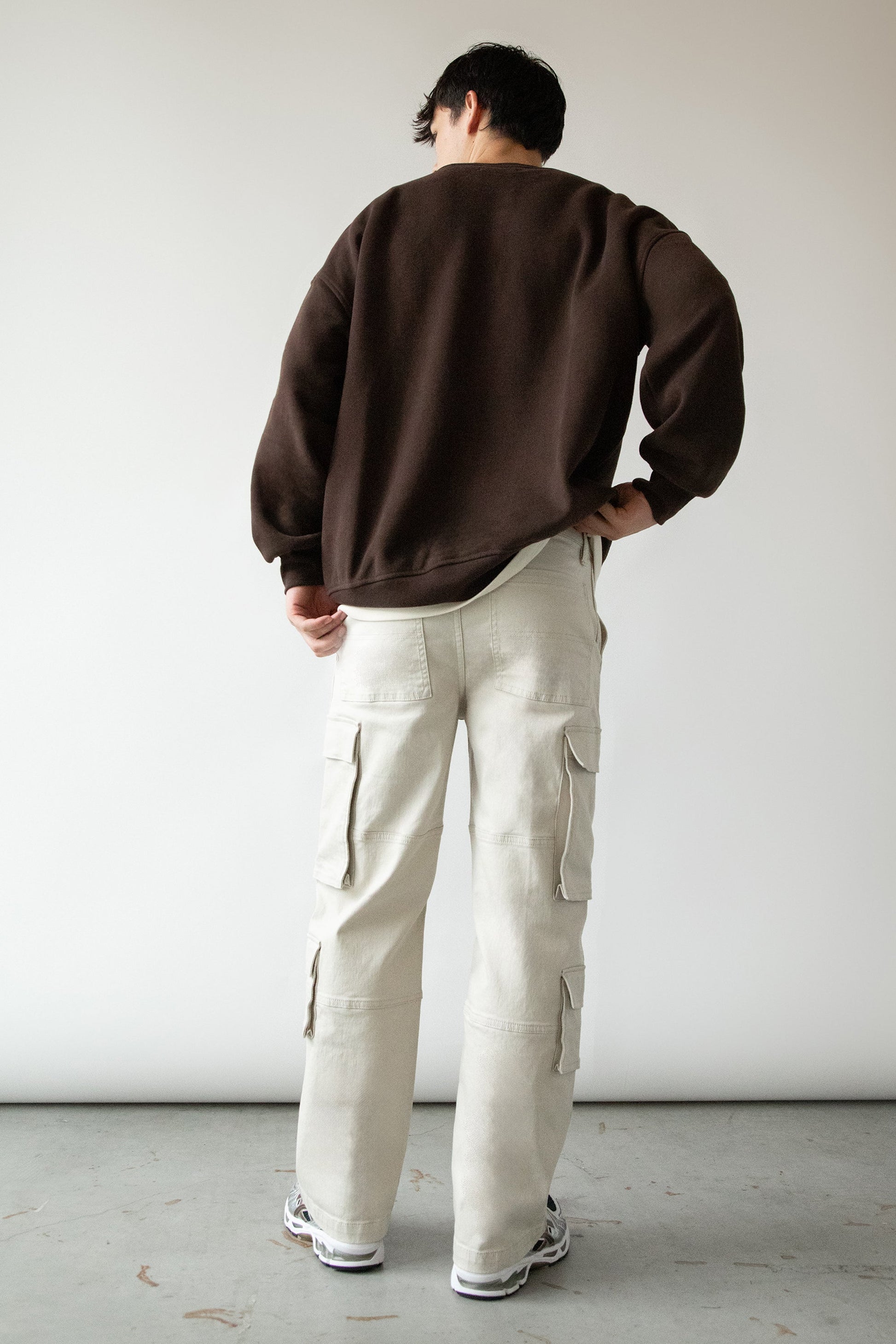 PANTALON CARGO EN SERGÉ