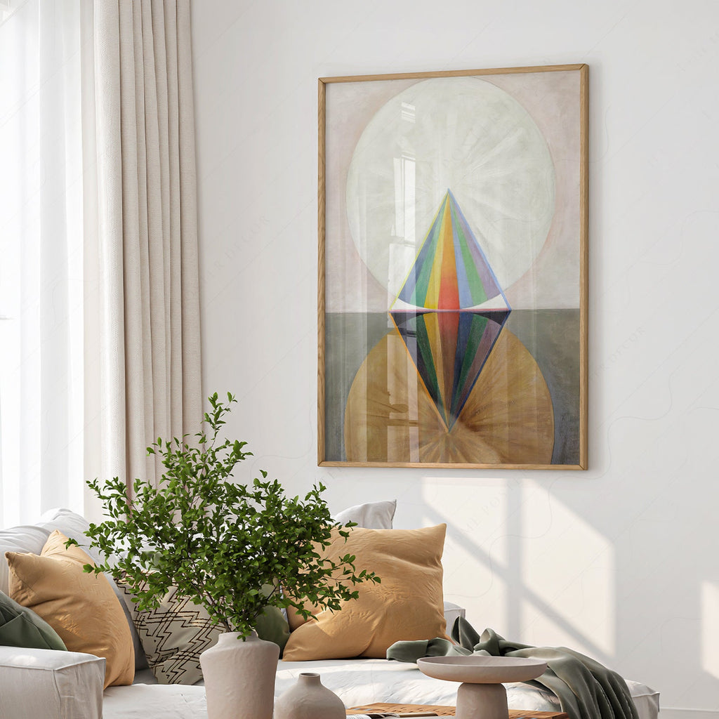 Hilma af Klint Altarpiece No 1 Group X Print – Abstract Spiritual Art
