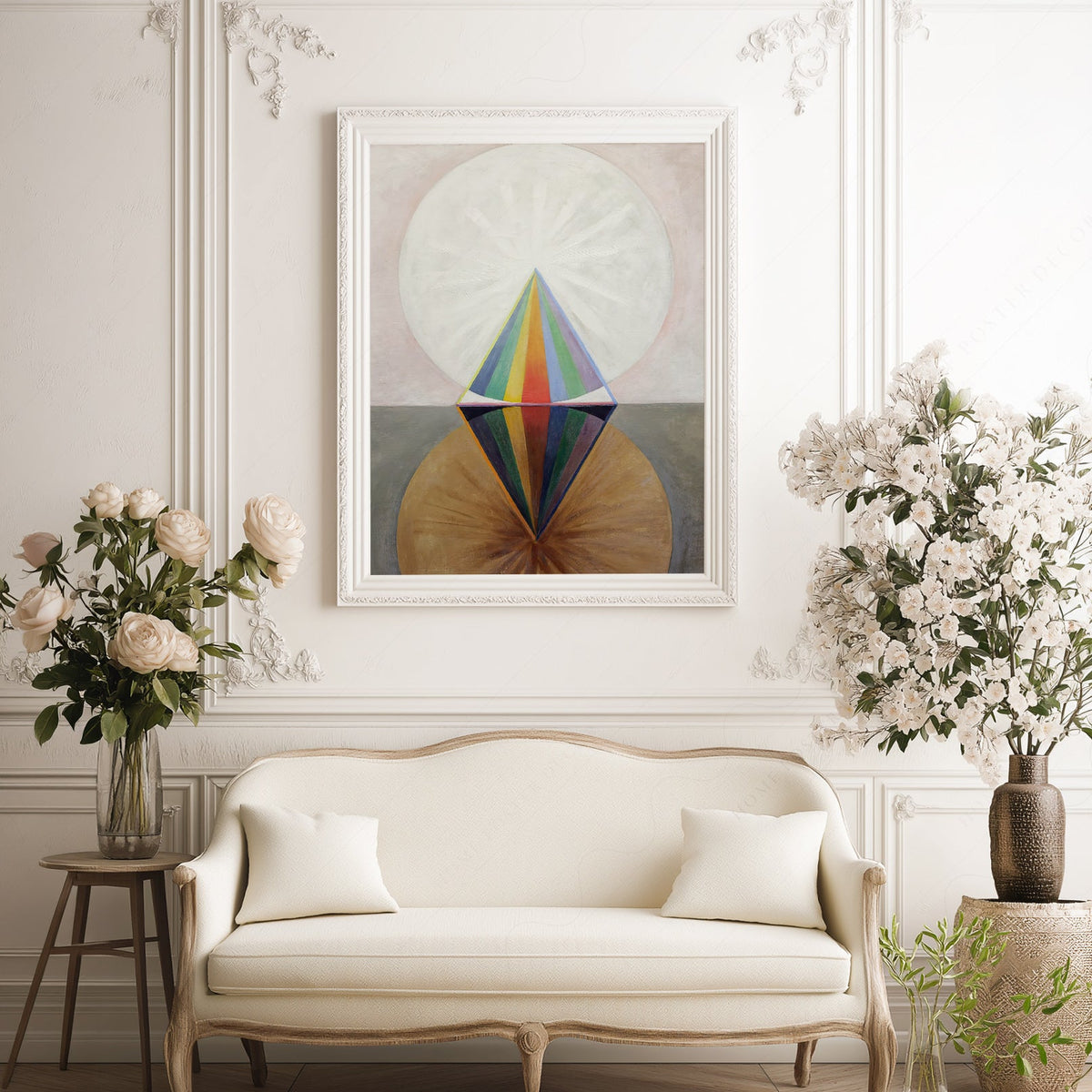 Hilma af Klint Altarpiece No 1 Group X Print – Abstract Spiritual Art