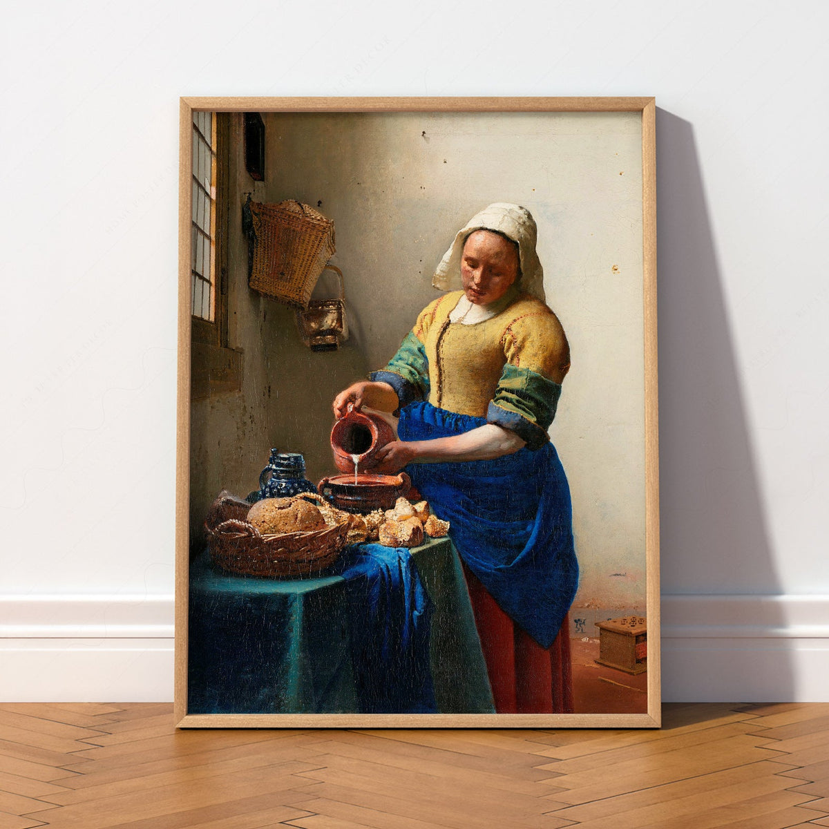 Johannes Vermeer The Milkmaid Art Print – Dutch Golden Age Wall Decor