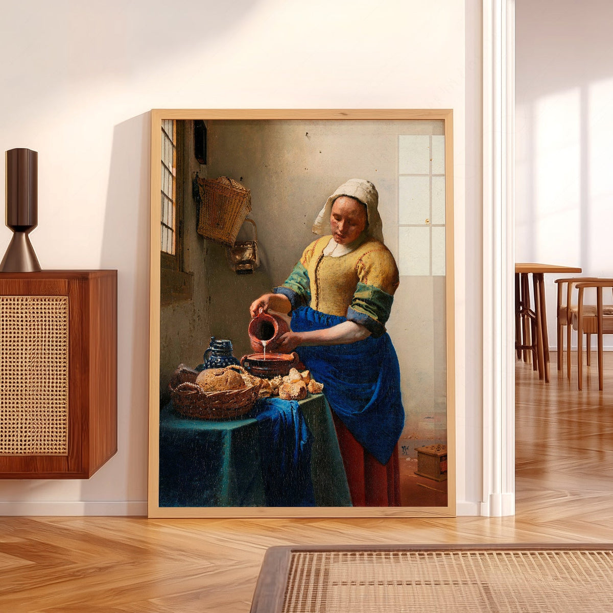 Johannes Vermeer The Milkmaid Art Print – Dutch Golden Age Wall Decor