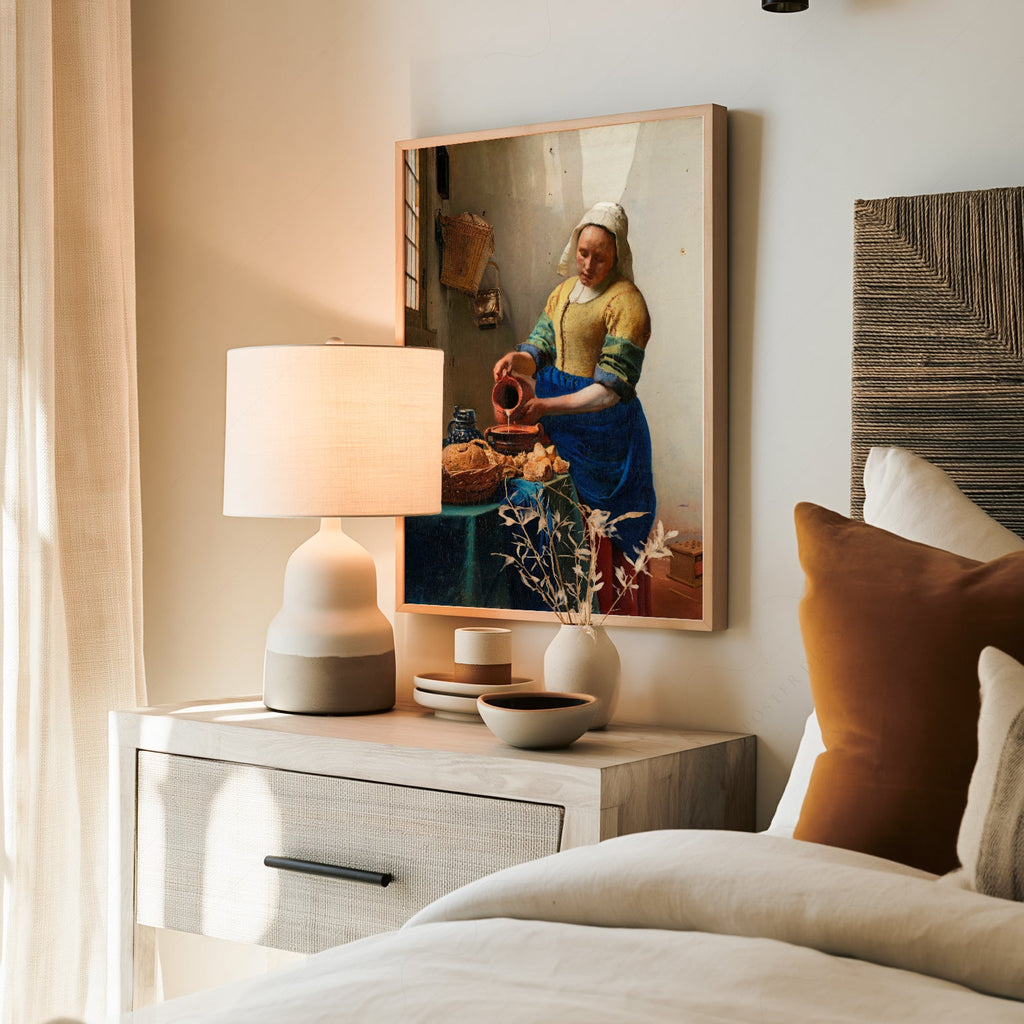 Johannes Vermeer The Milkmaid Art Print – Dutch Golden Age Wall Decor