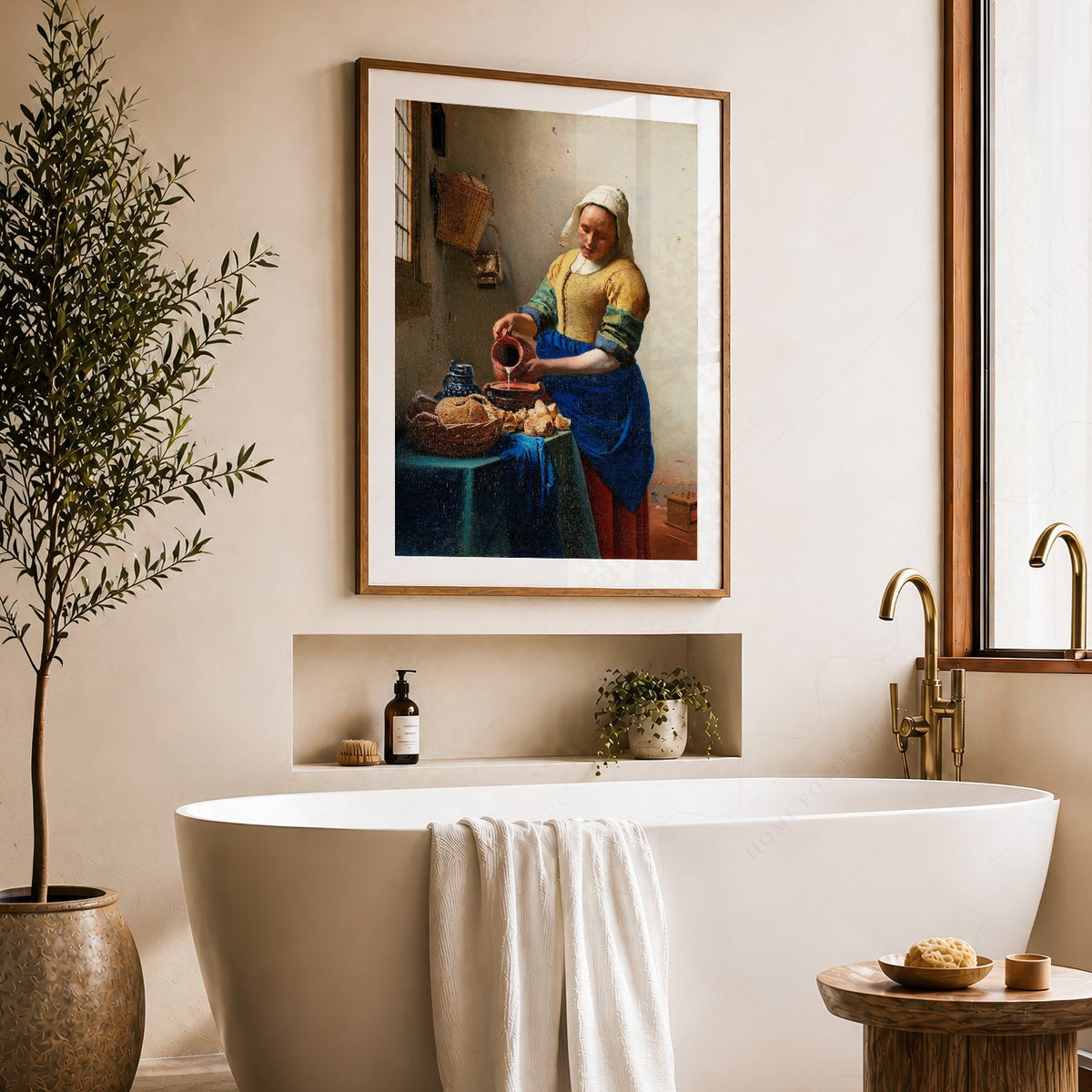 Johannes Vermeer The Milkmaid Art Print – Dutch Golden Age Wall Decor