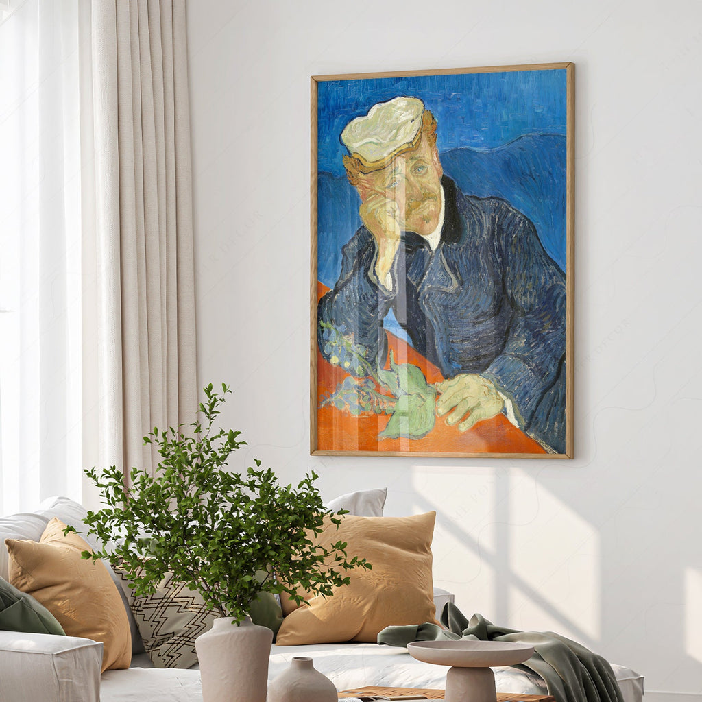 Vincent Van Gogh Portrait du Dr Gachet – Imprimé artistique, peinture célèbre pour mur