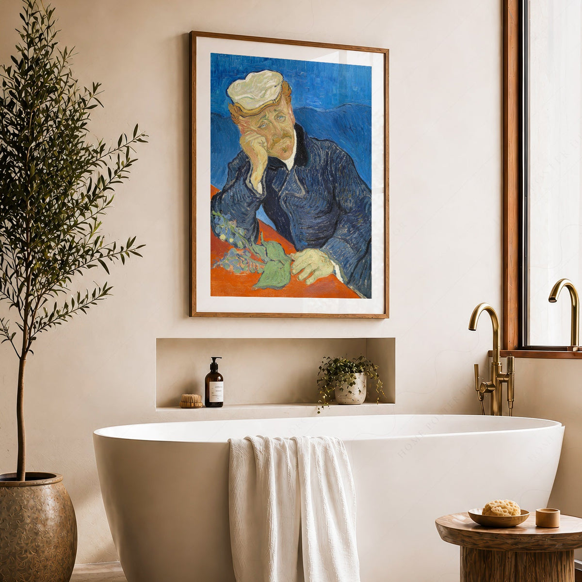 Vincent Van Gogh Portrait du Dr Gachet – Imprimé artistique, peinture célèbre pour mur