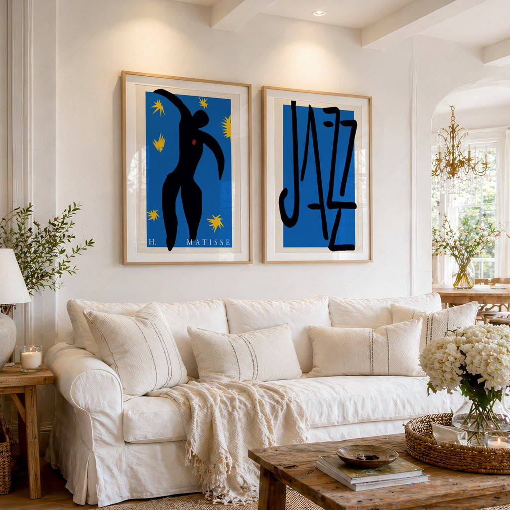 Henri Matisse Jazz Print Set of 2 – Icarus Blue Wall Art Poster