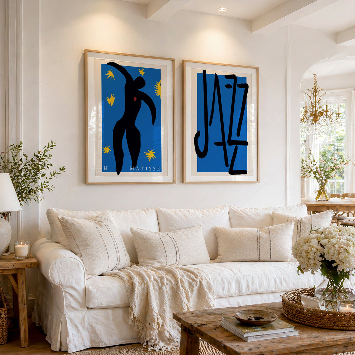 Henri Matisse Jazz Print Set of 2 – Icarus Blue Wall Art Poster