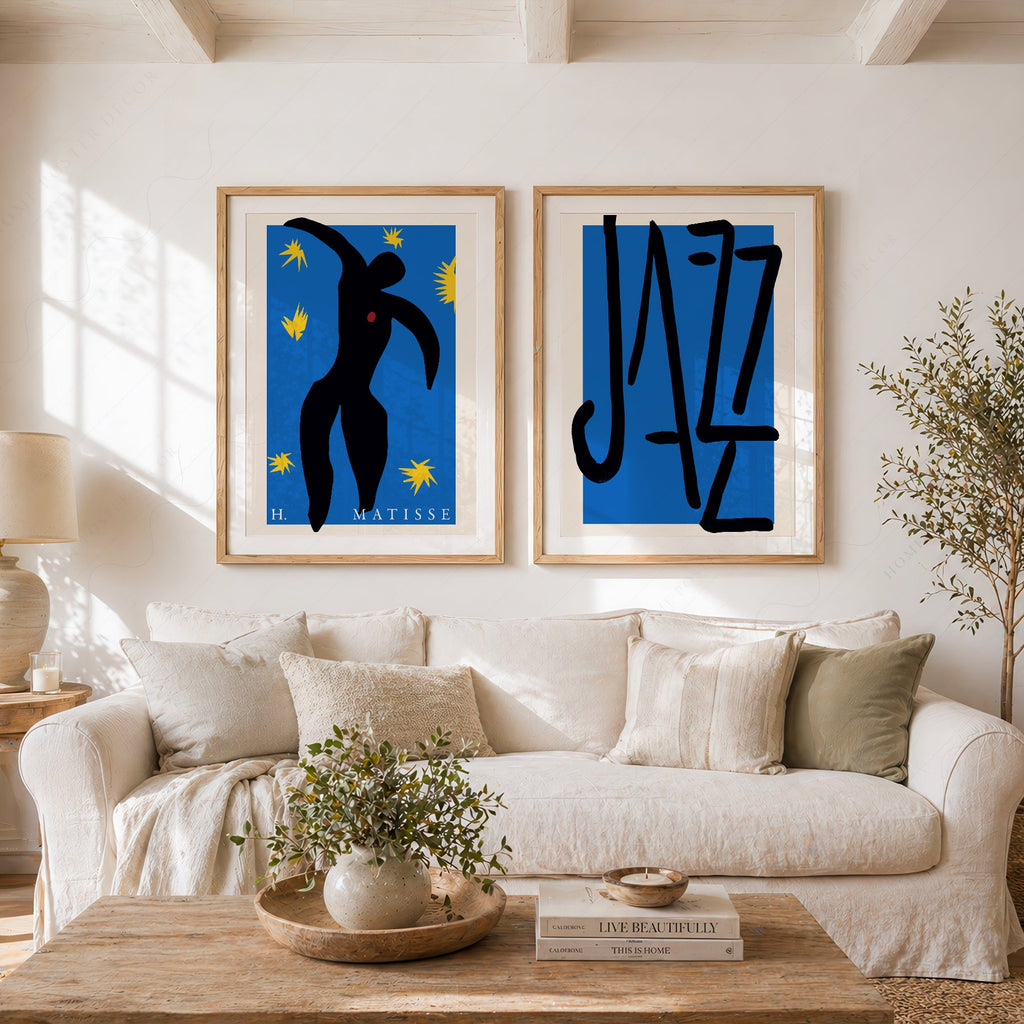 Henri Matisse Jazz Print Set of 2 – Icarus Blue Wall Art Poster