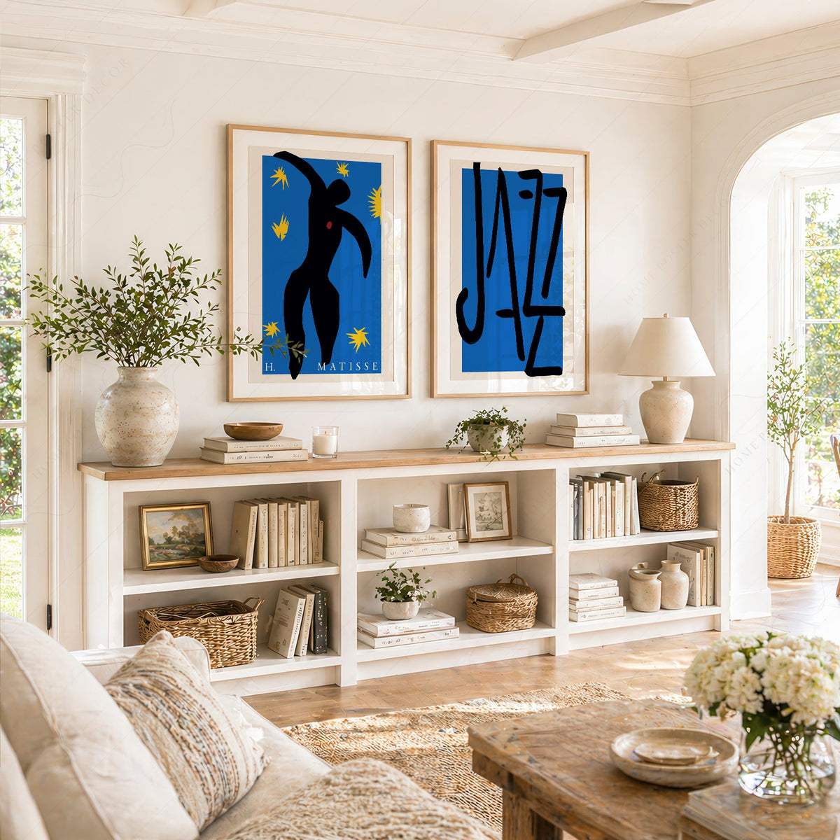 Henri Matisse Jazz Print Set of 2 – Icarus Blue Wall Art Poster