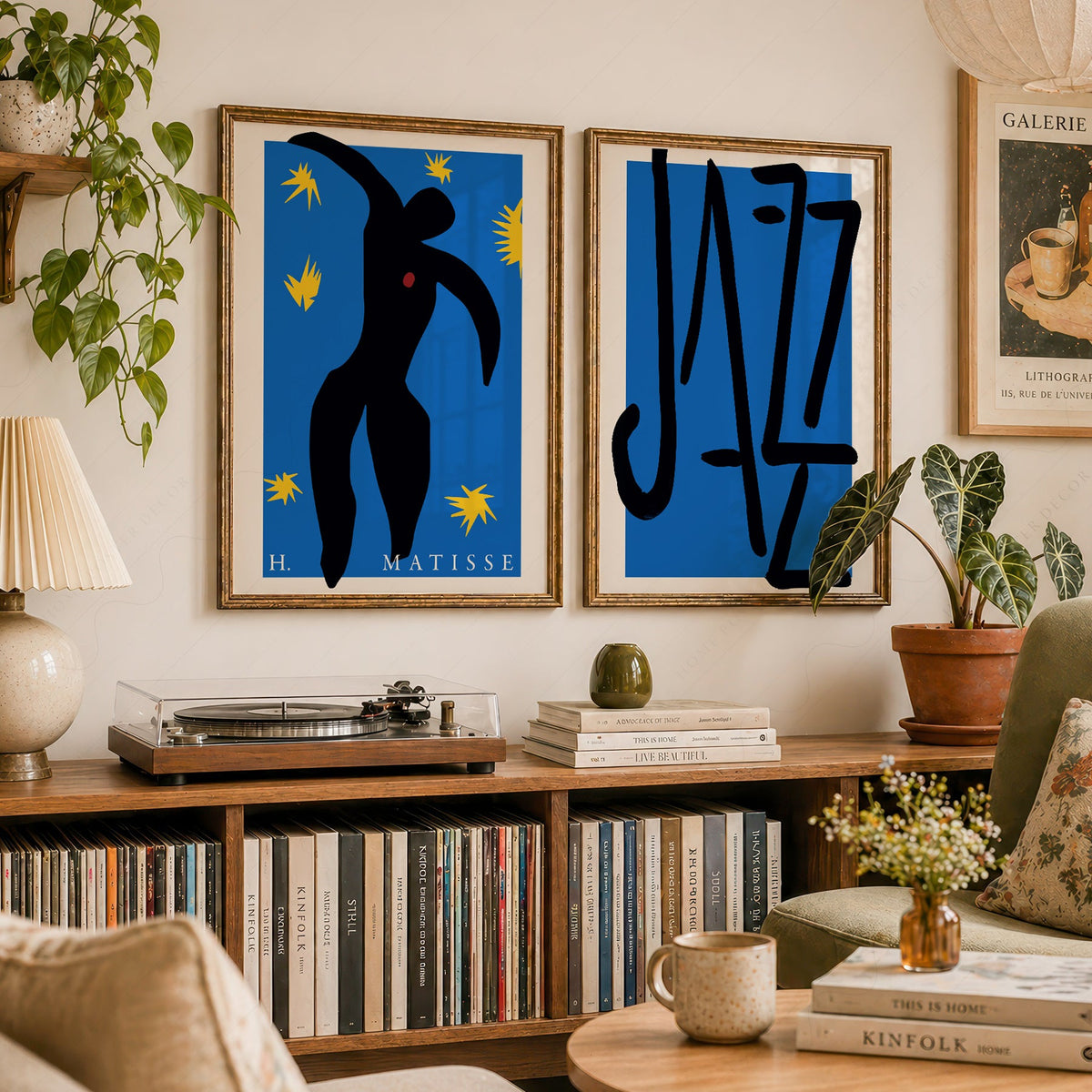 Henri Matisse Jazz Print Set of 2 – Icarus Blue Wall Art Poster