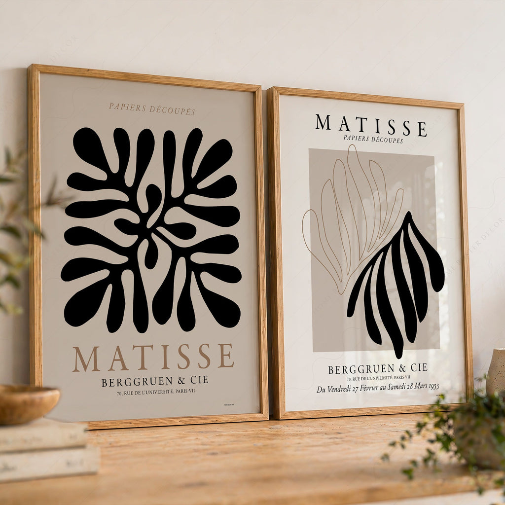 Henri Matisse Cut-Outs Set of 2 Prints – Papiers Découpés Wall Art